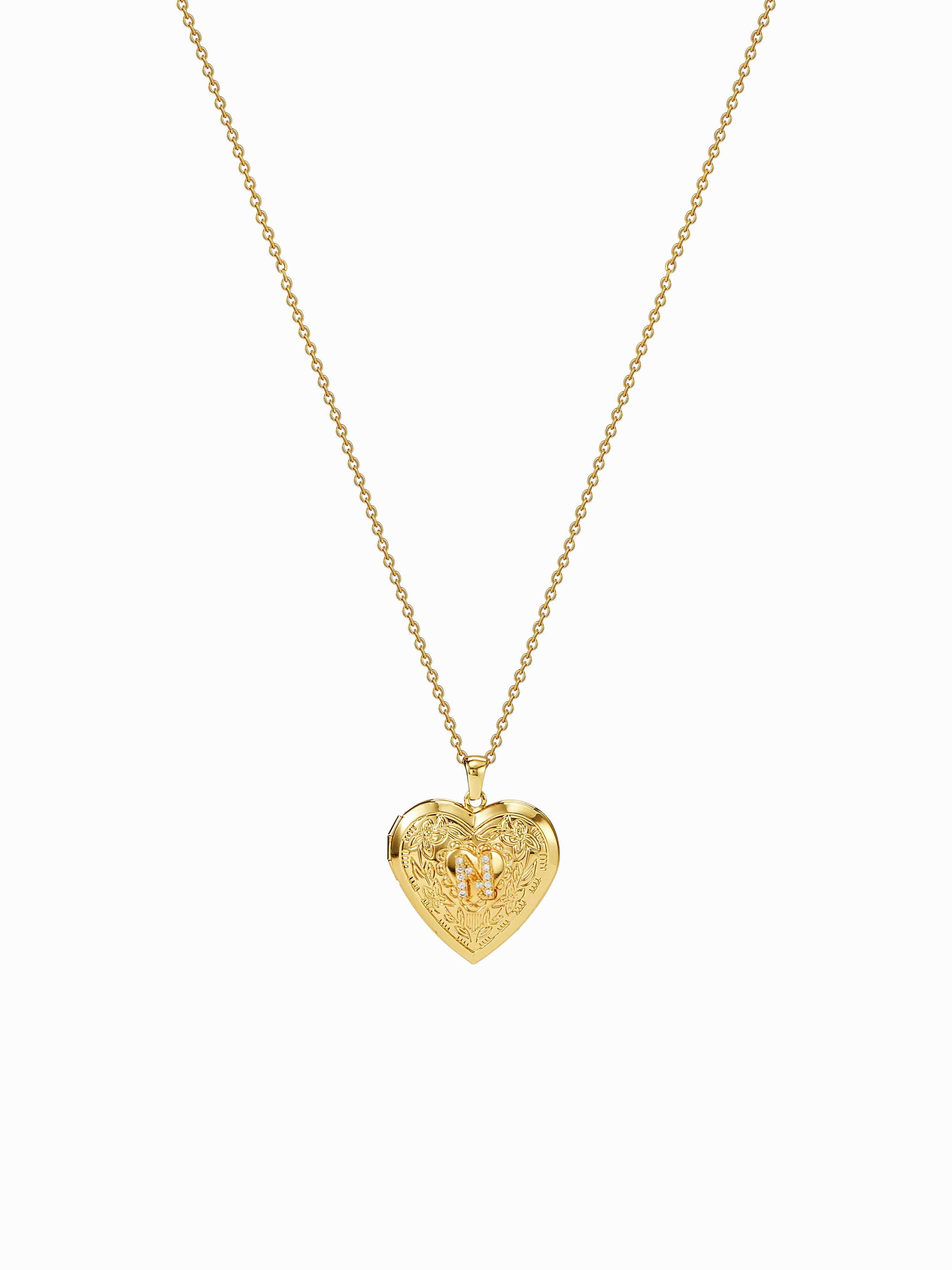 HAERT SHAPED LETTERS PENDANT NECKLACE by CIDER