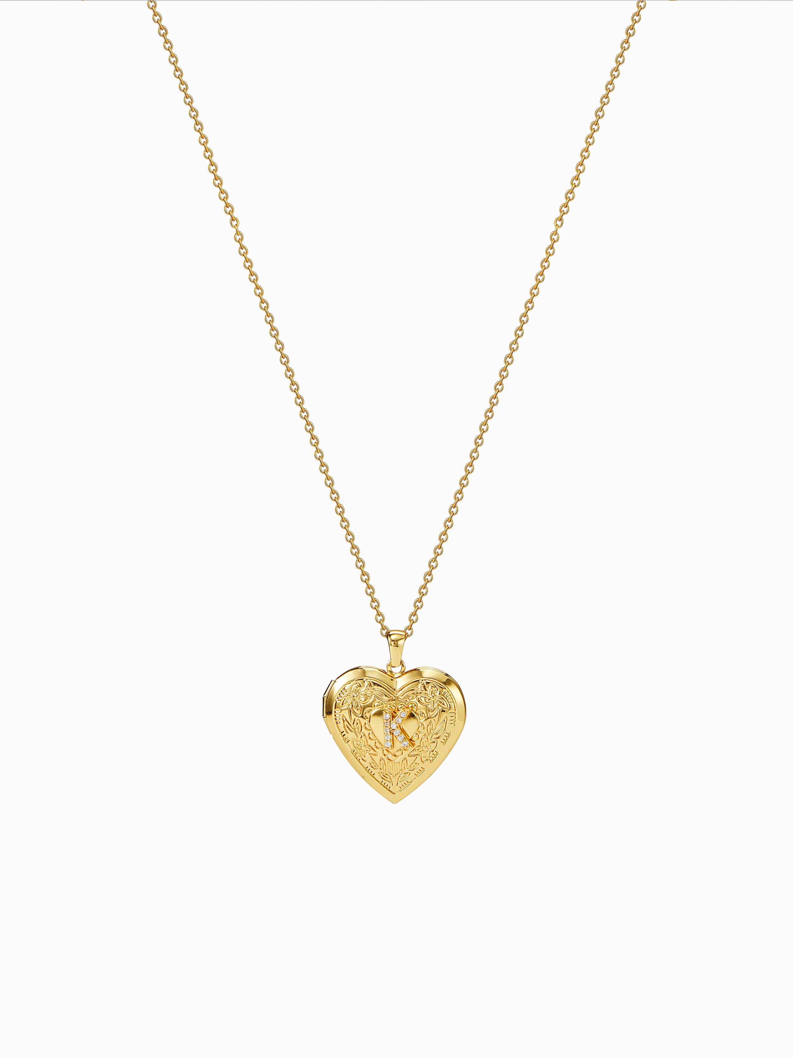 HAERT SHAPED LETTERS PENDANT NECKLACE by CIDER