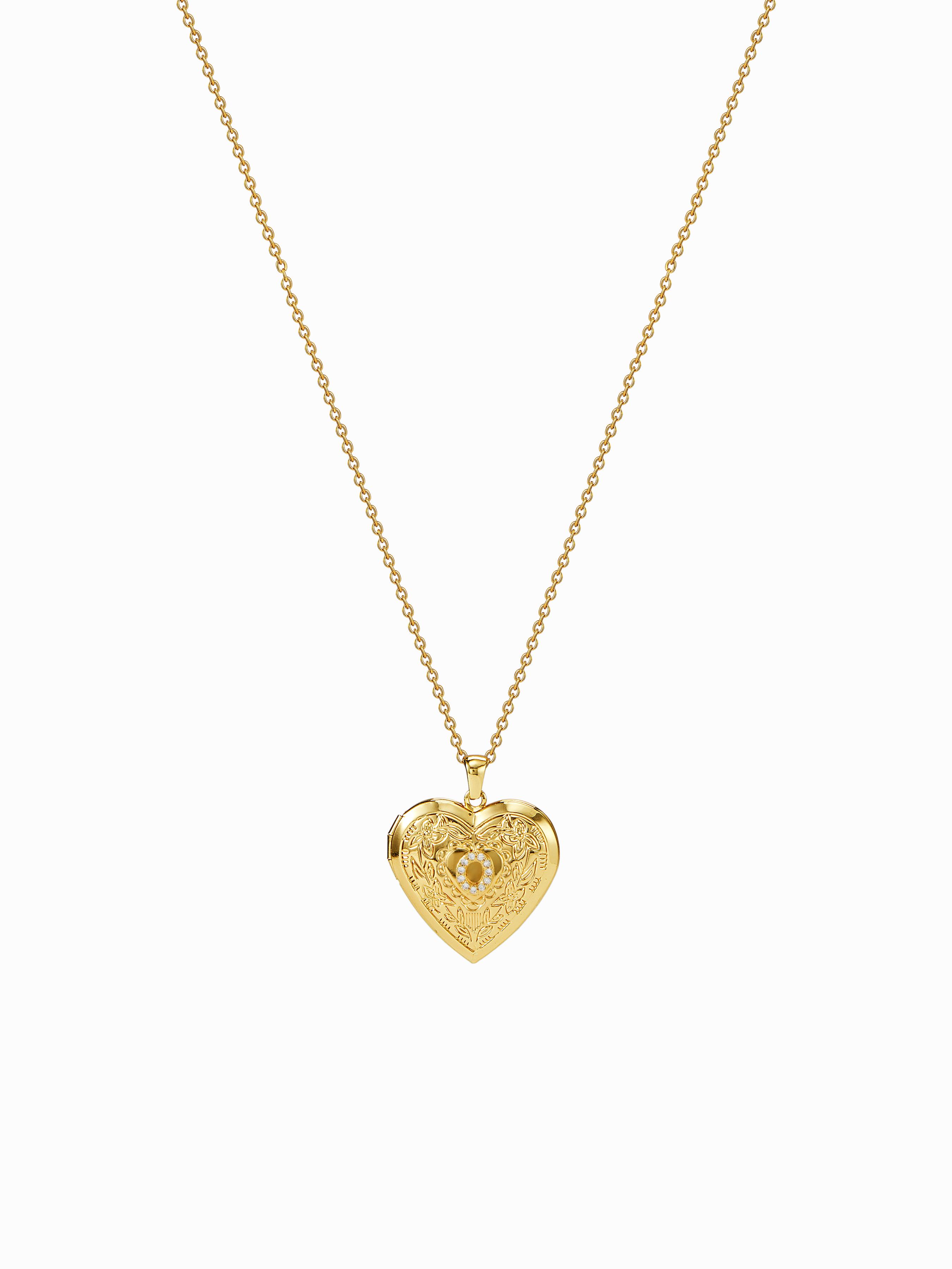 HAERT SHAPED LETTERS PENDANT NECKLACE by CIDER
