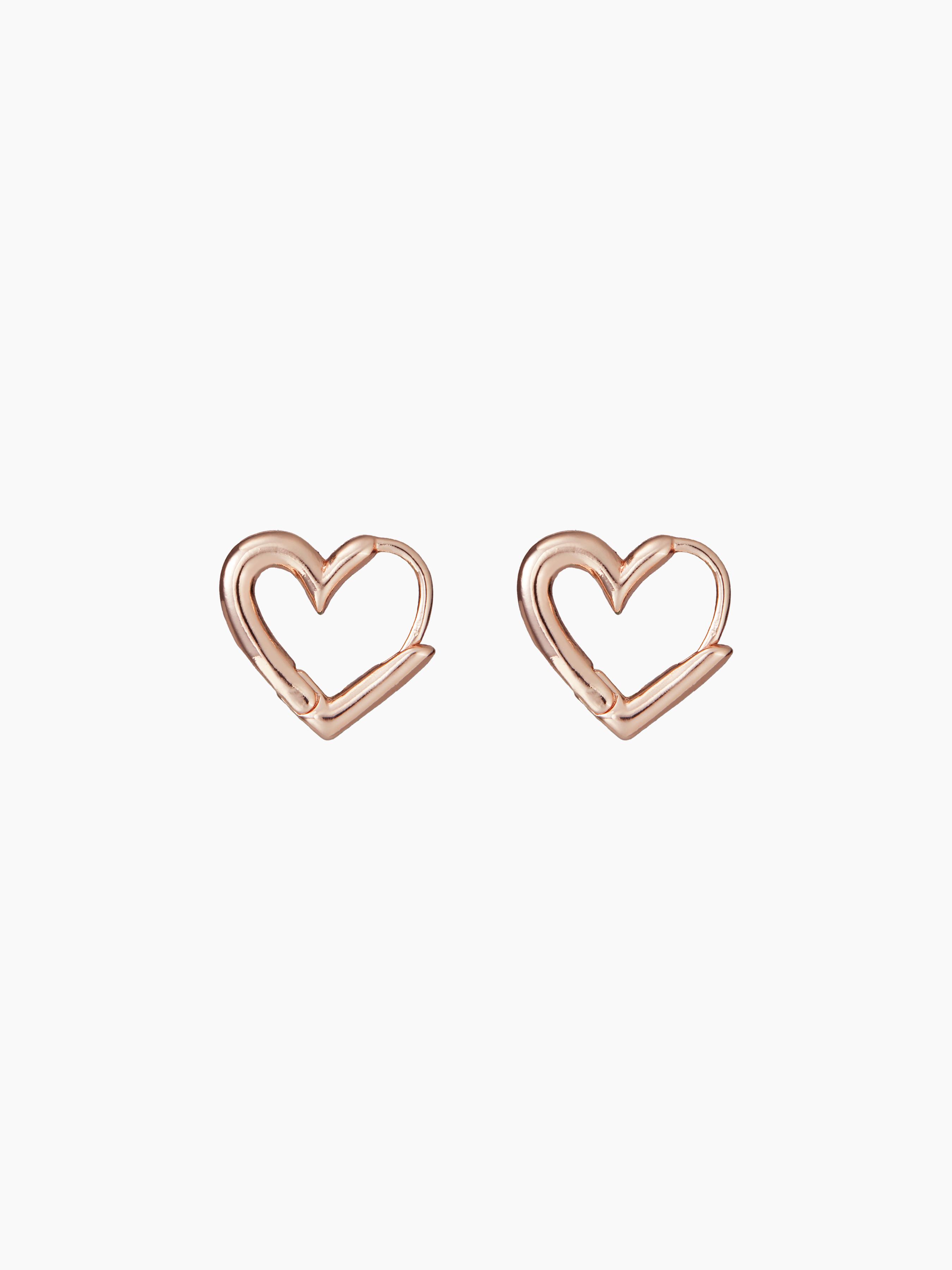 HEART DESIGN HOOP EARRINGS by CIDER