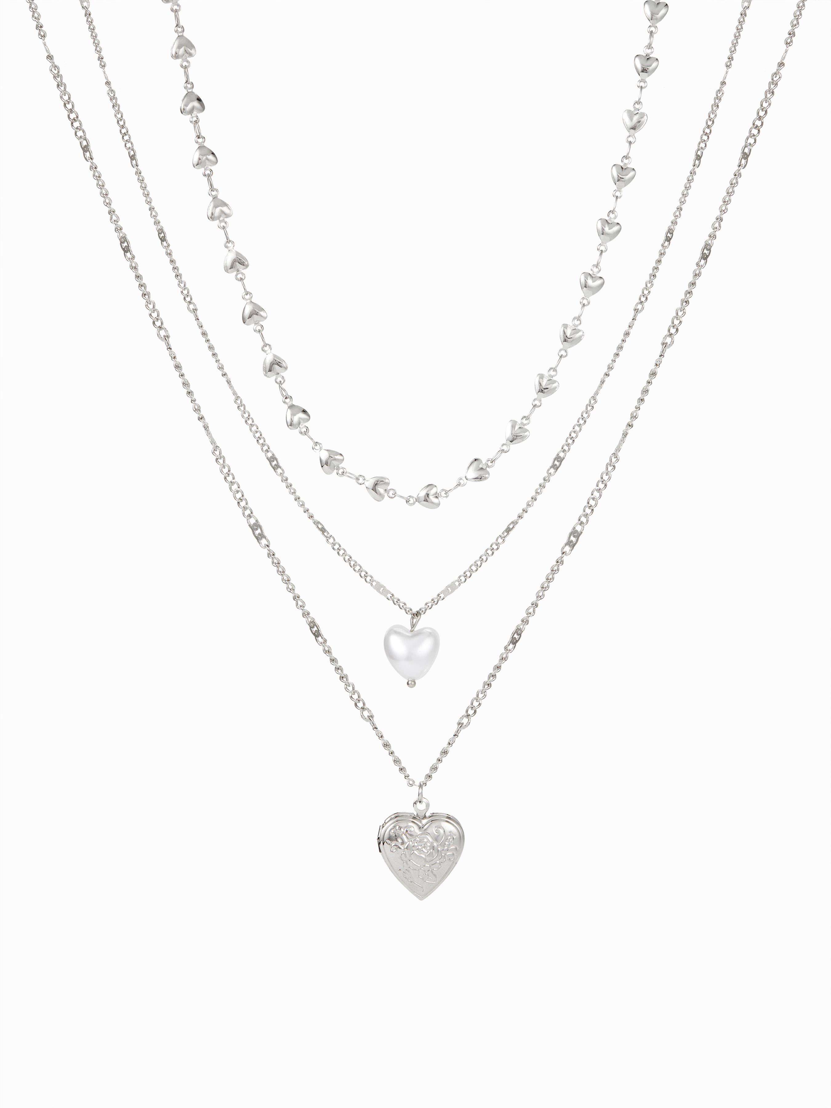 HEART LAYERED NECKLACE by CIDER