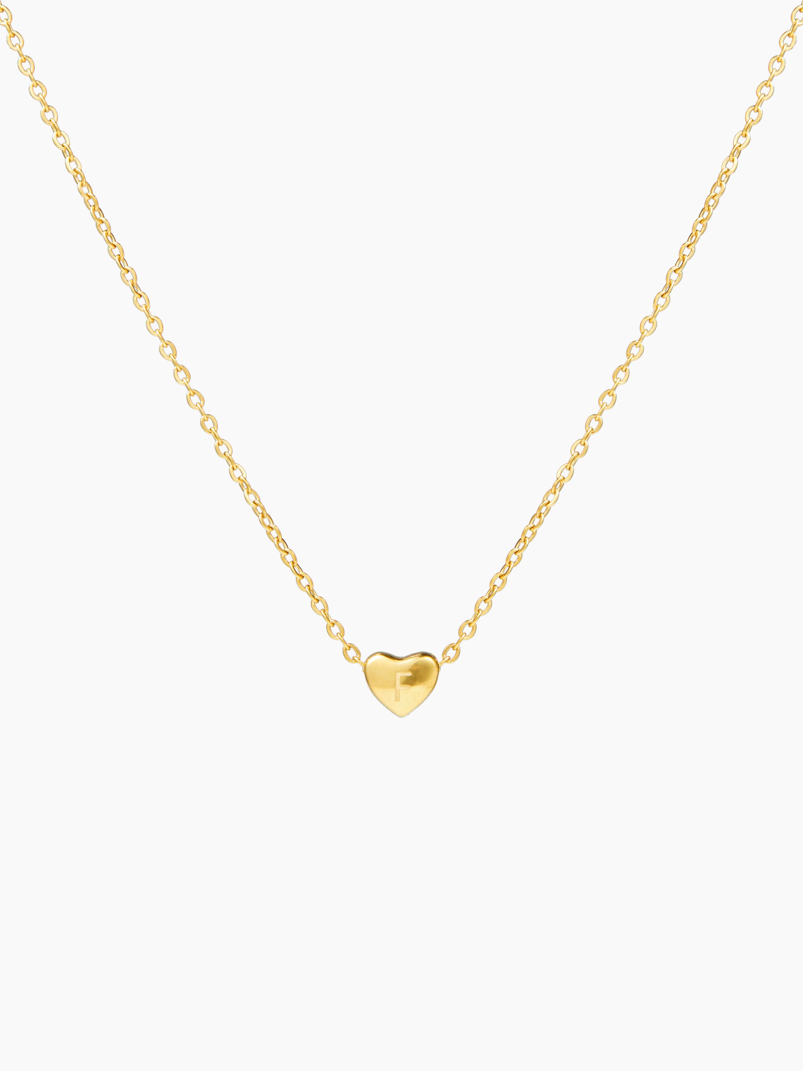 HEART & LETTER PENDANT NECKLACE by CIDER