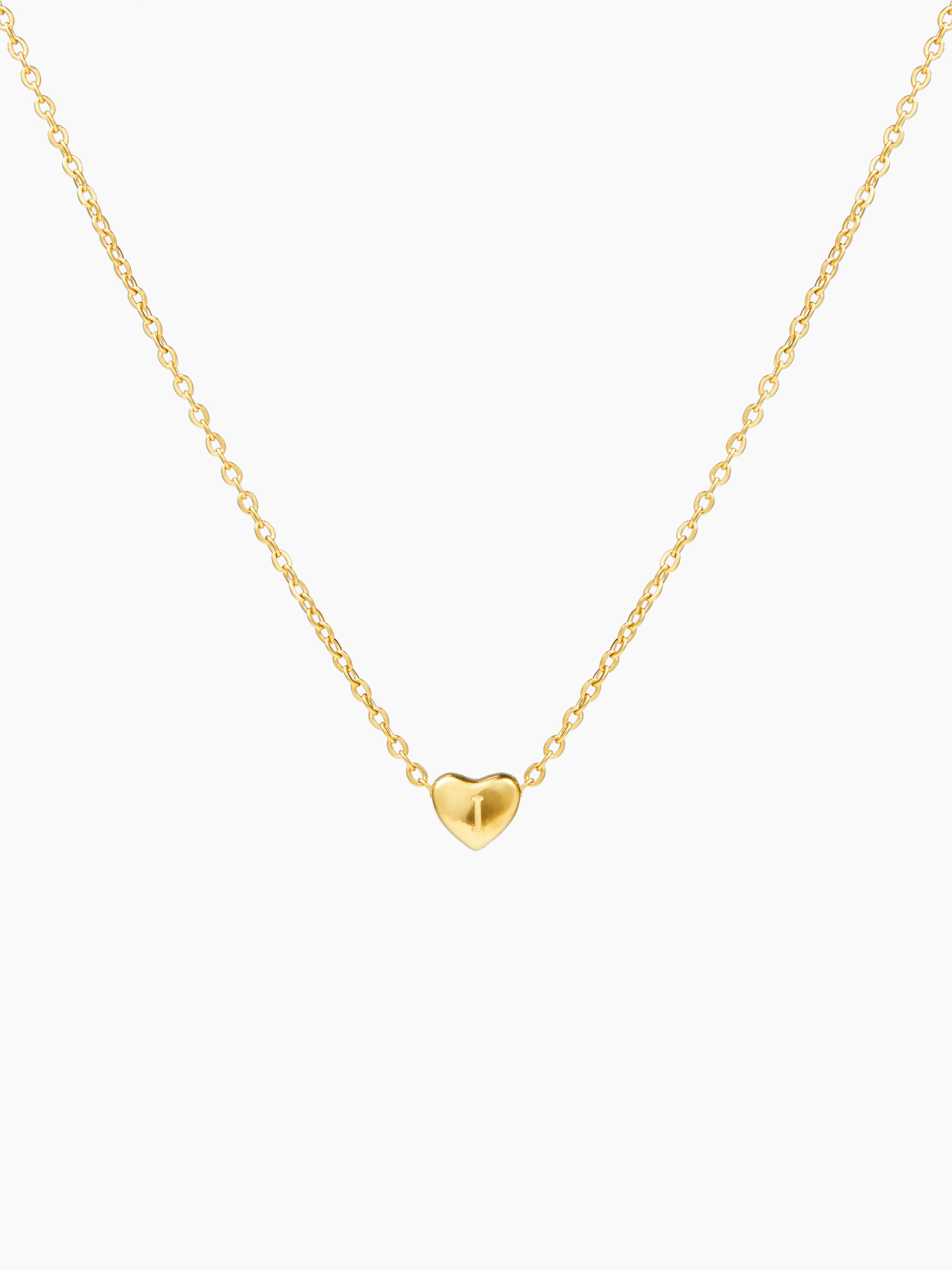 HEART & LETTER PENDANT NECKLACE by CIDER