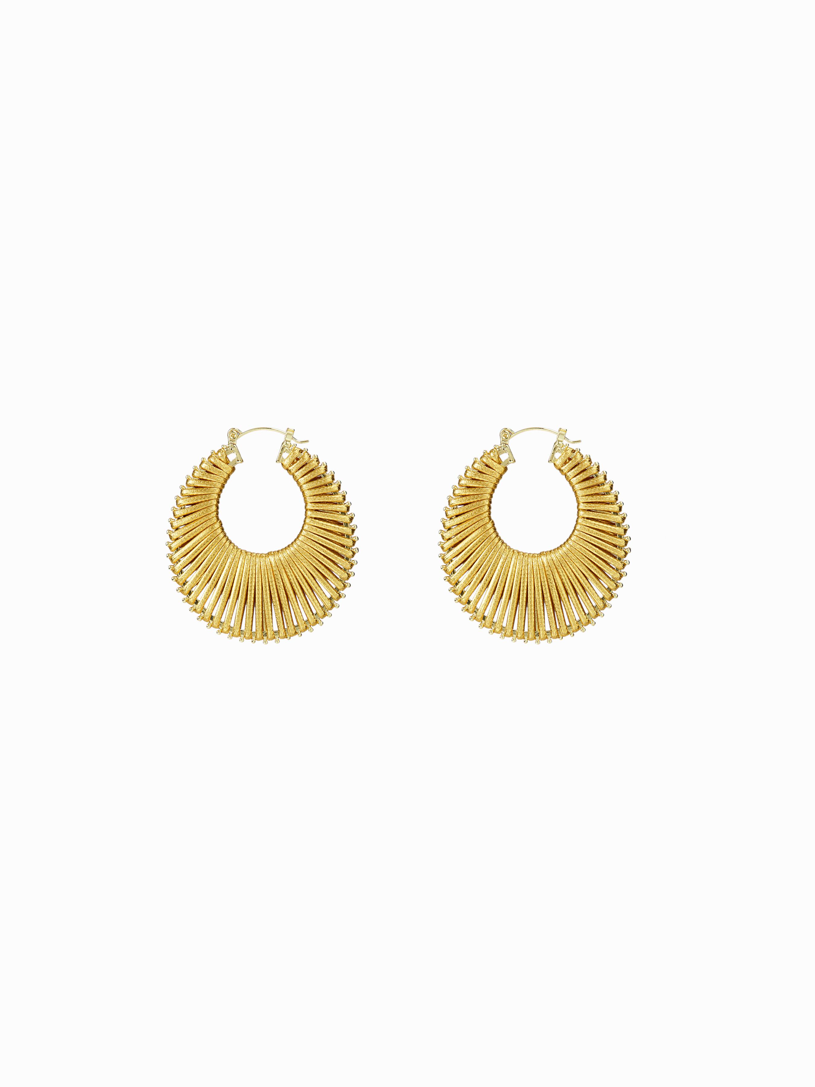 HOLLOW OUT HOOP EARRINGS by CIDER