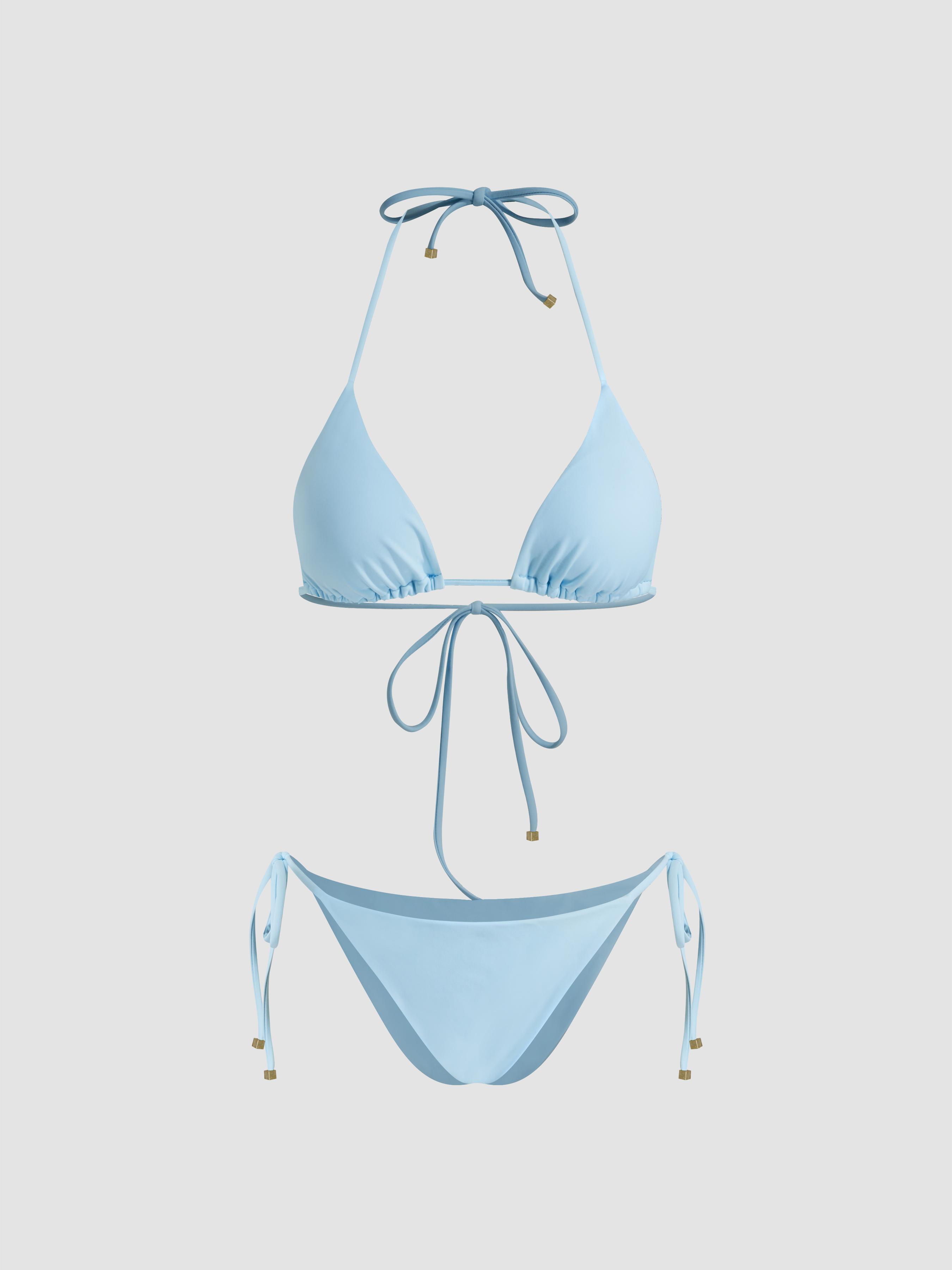 Halter Neckline Tie Side Bikini Set by CIDER