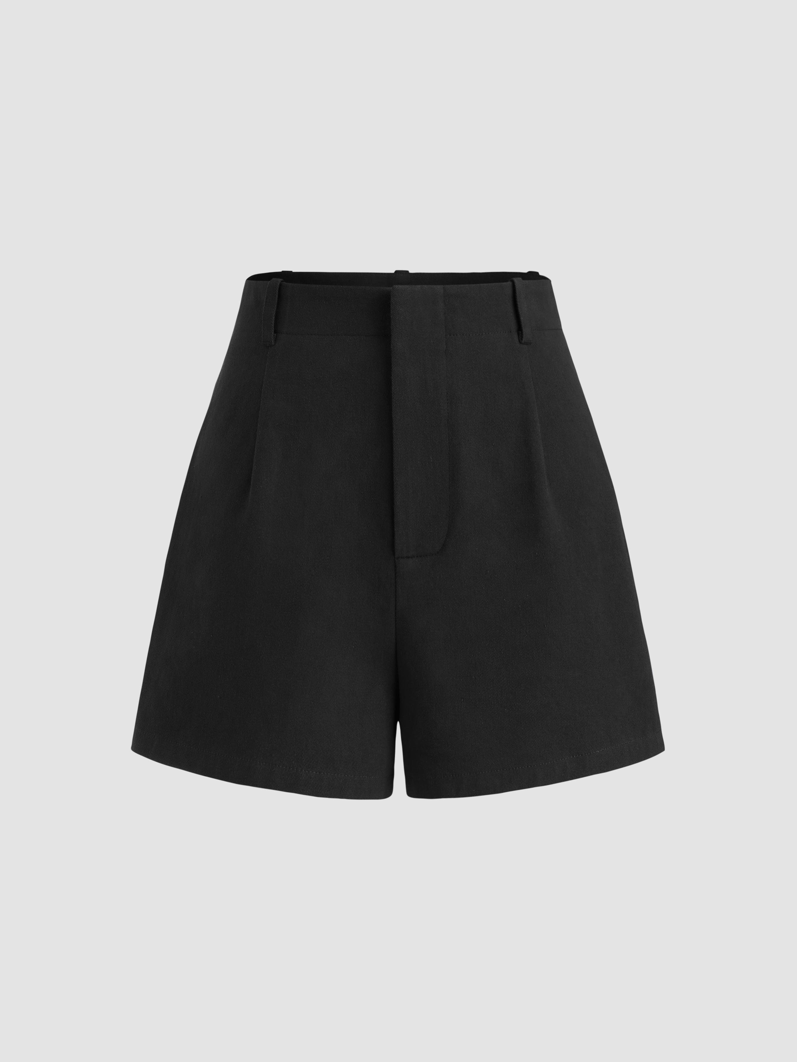 High Rise Cinched Waist Shorts by CIDER