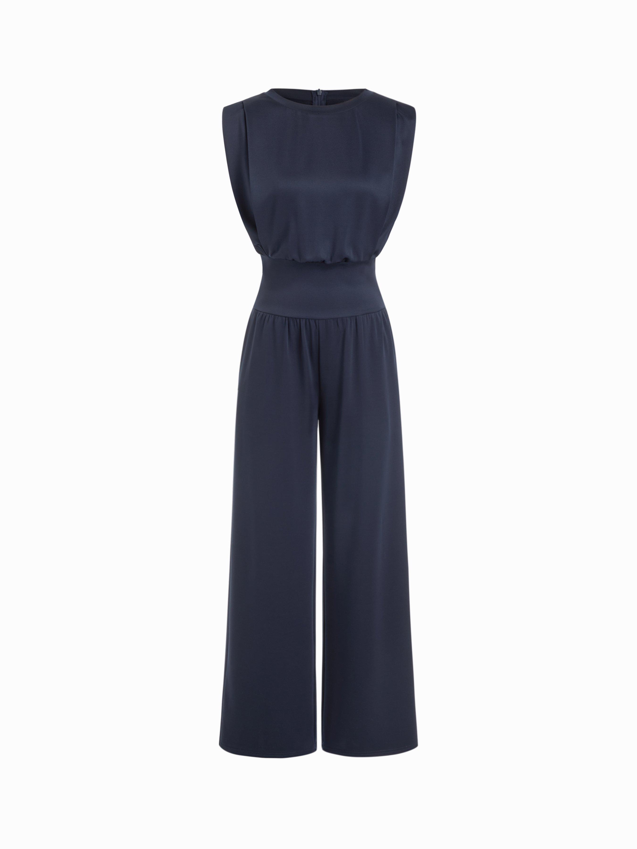 High Stretch Mid Rise Ruched Wide Leg Jumpsuit by CIDER
