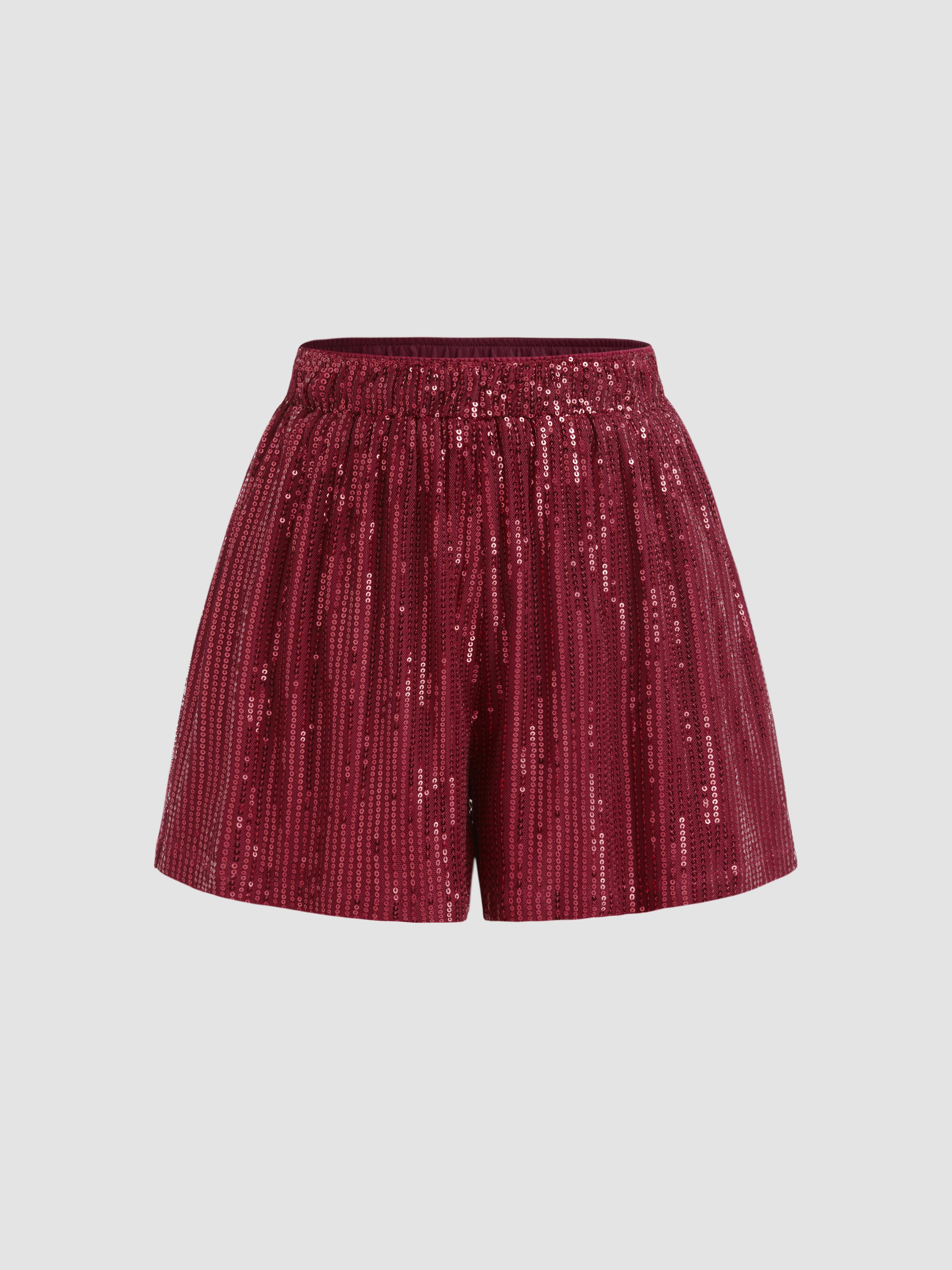 High Waist Sequin Shorts by CIDER
