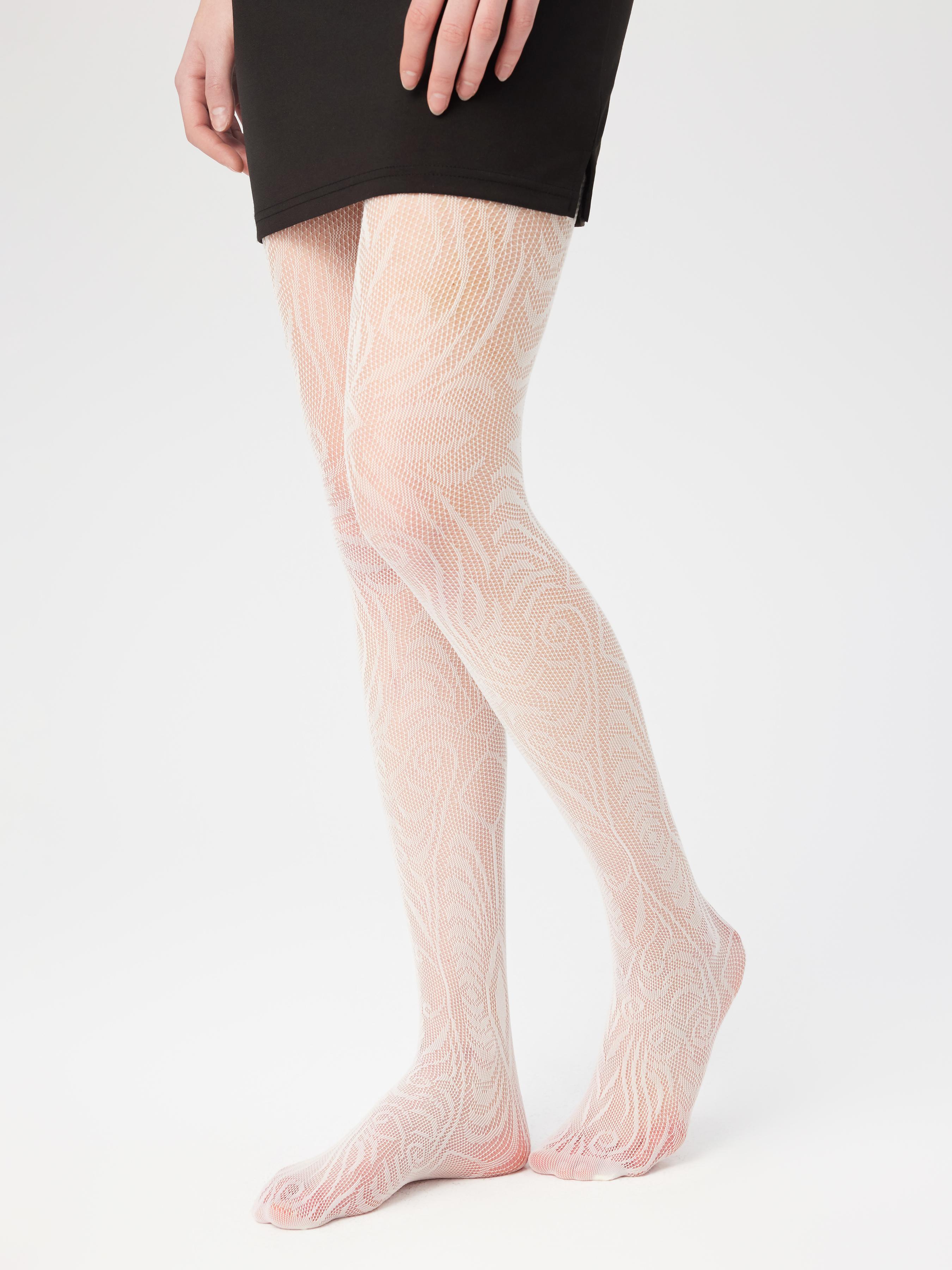 JACQUARD LACE MESH TIGHTS by CIDER
