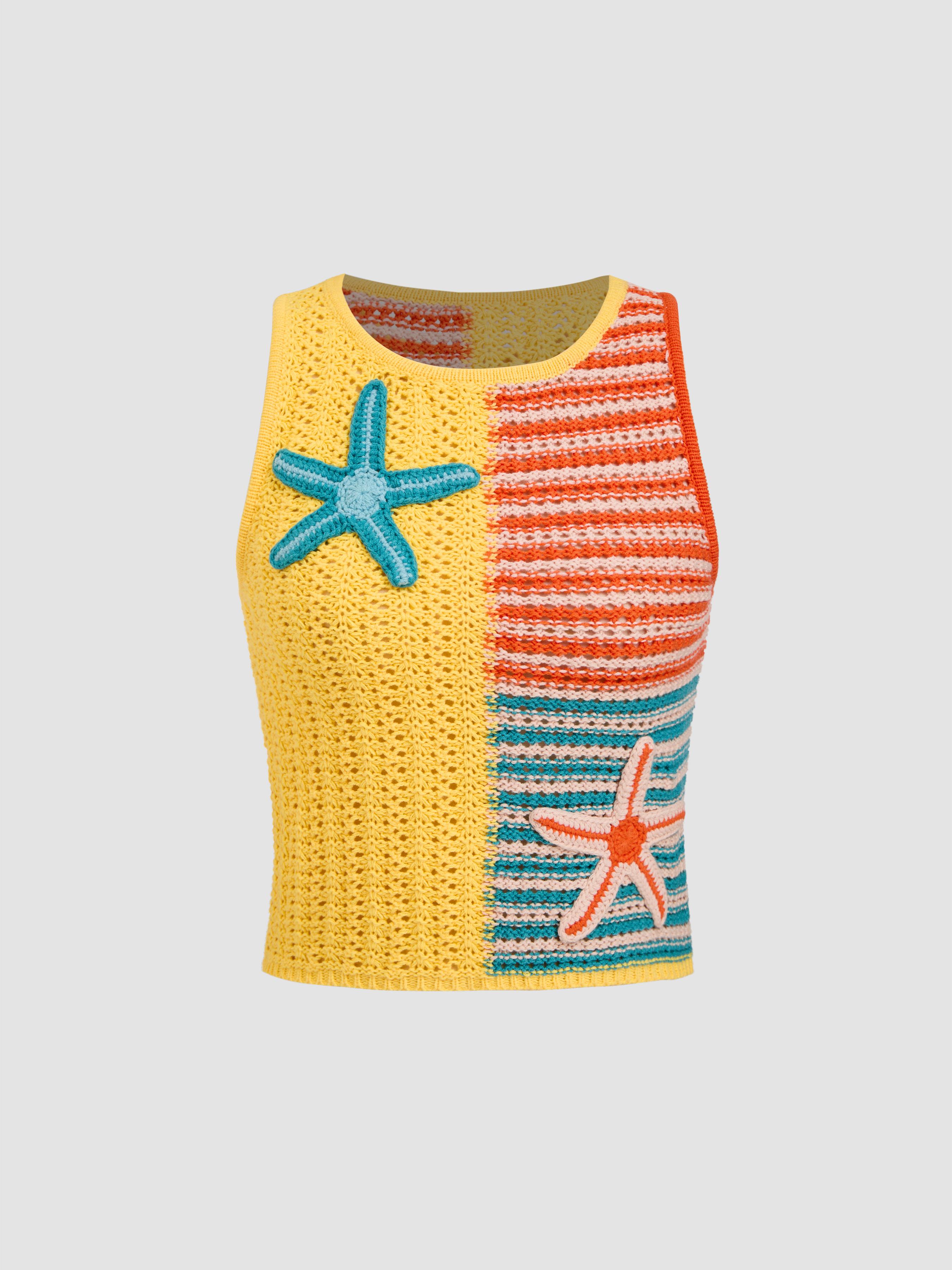 Jazz Stars Knit Tank by CIDER