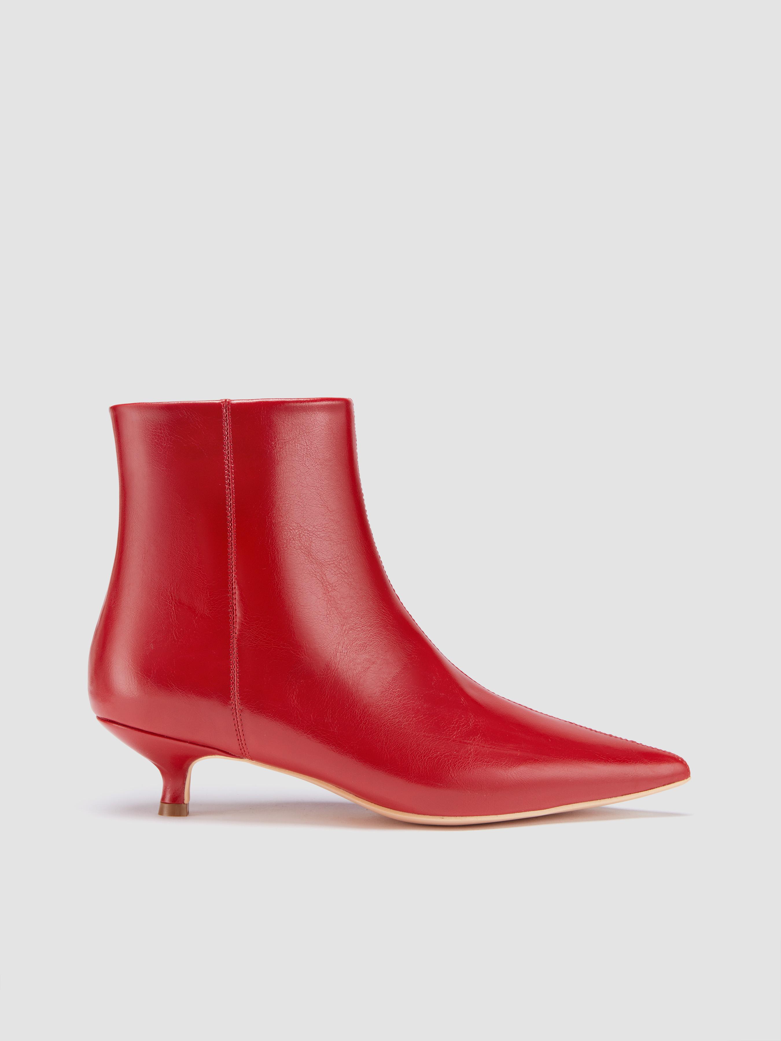 KITTEN HEEL ANKLE BOOTS by CIDER