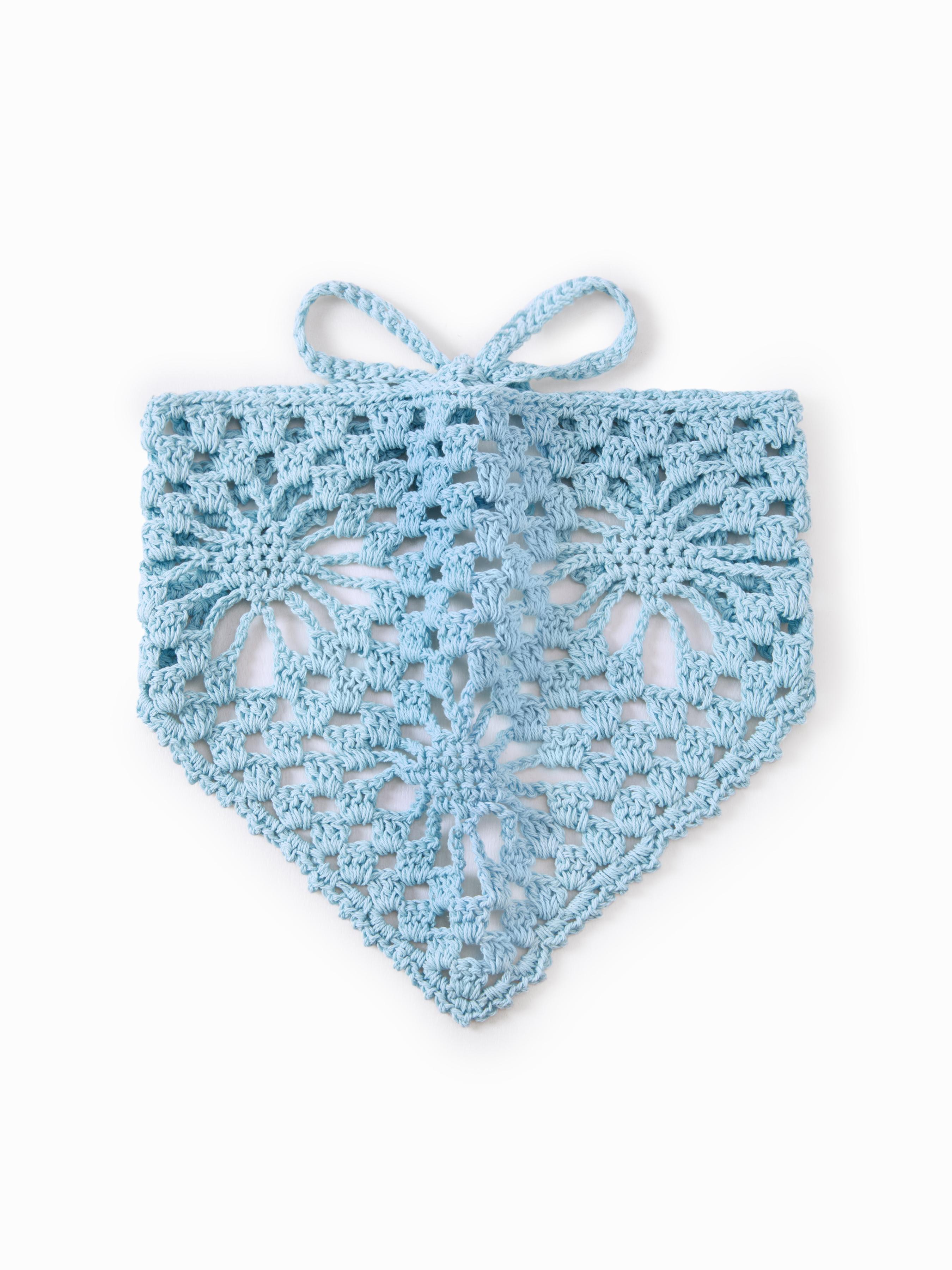 KNITTED TRIANGLE HEADSCARF by CIDER