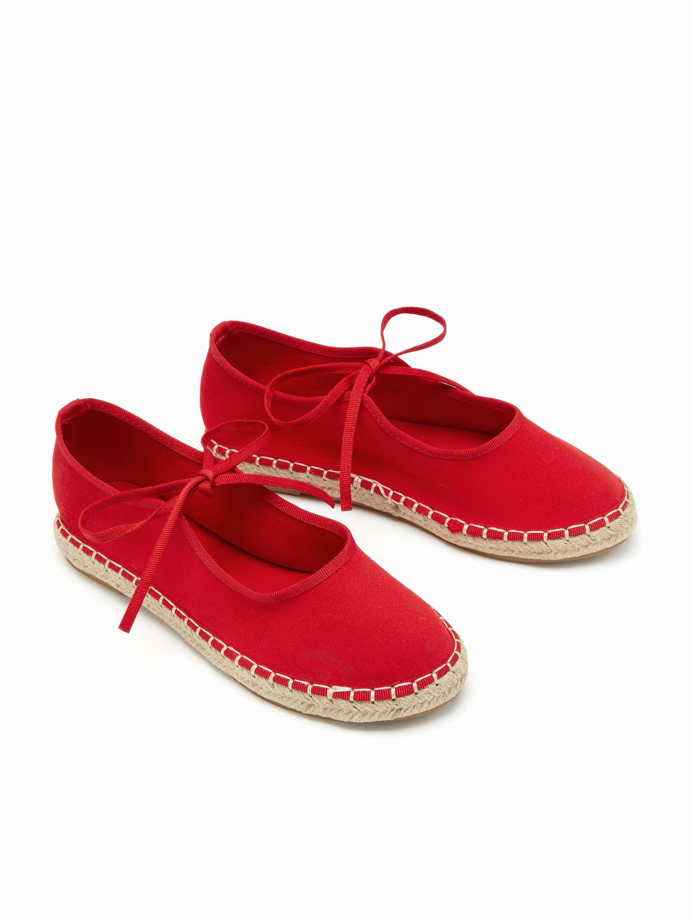 LACE-UP ESPADRILLE FLATS by CIDER