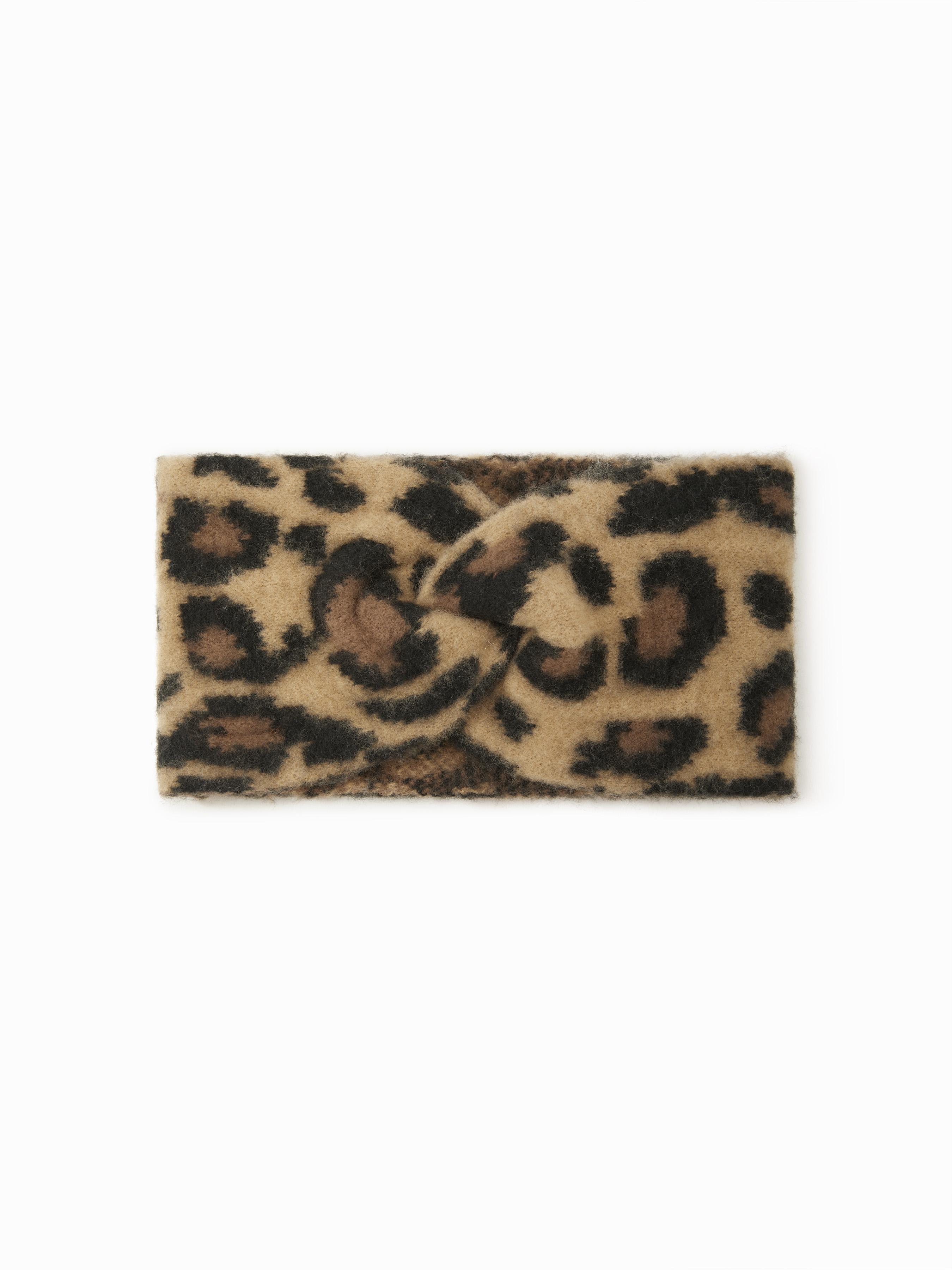 LEOPARD PRINT FUZZY HEADBAND by CIDER