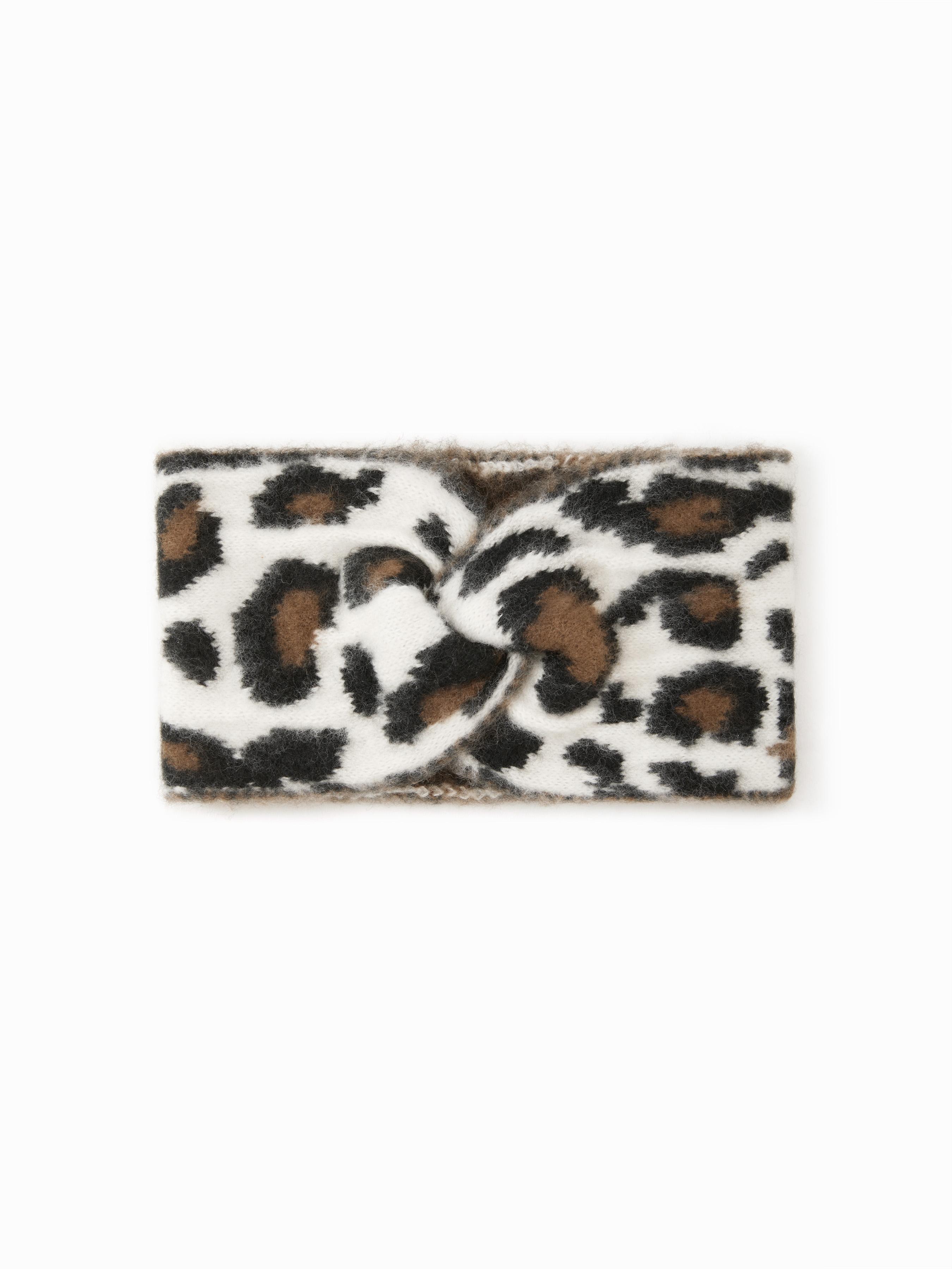 LEOPARD PRINT FUZZY HEADBAND by CIDER