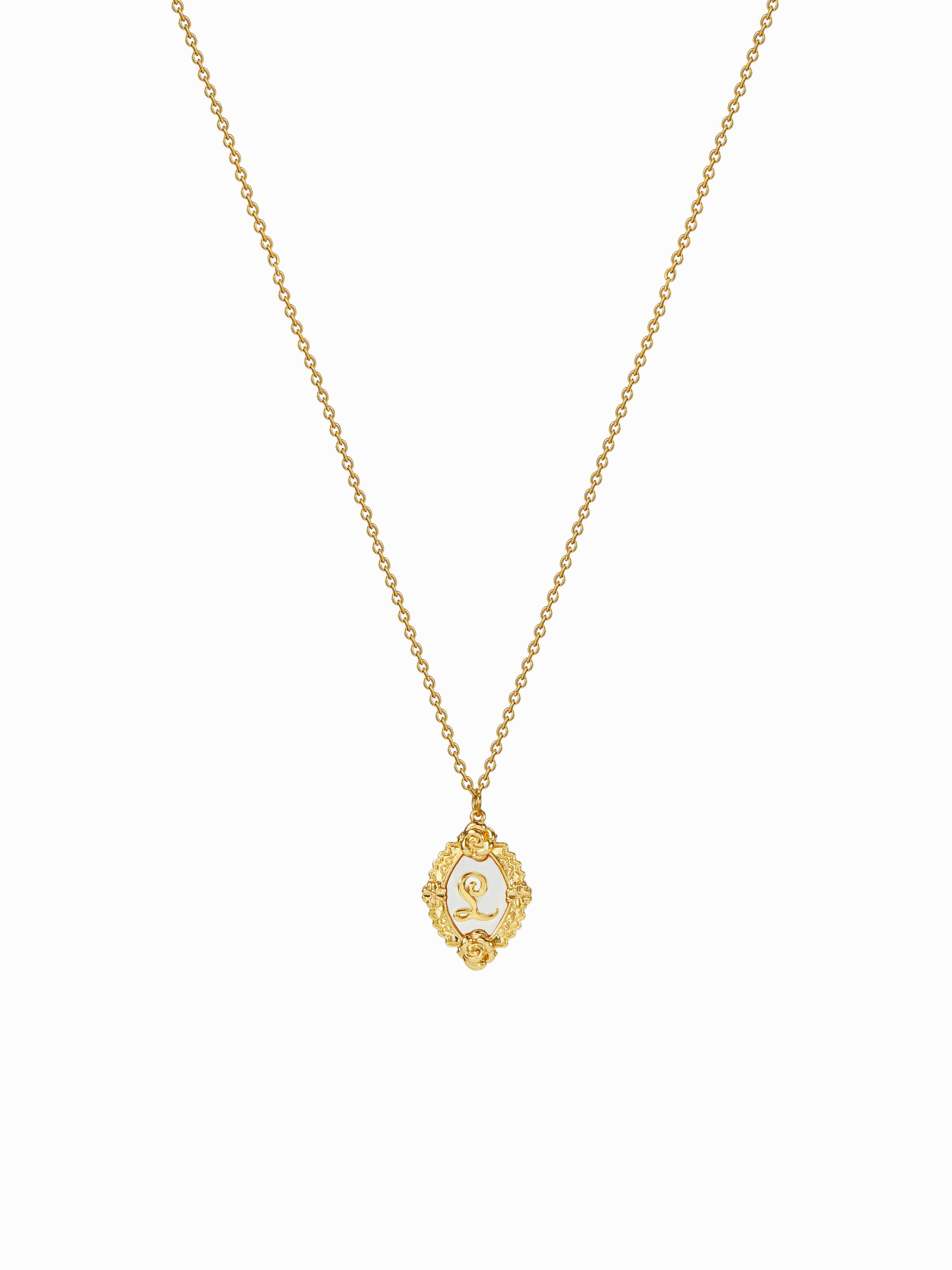 LETTER PENDANT NECKLACE by CIDER