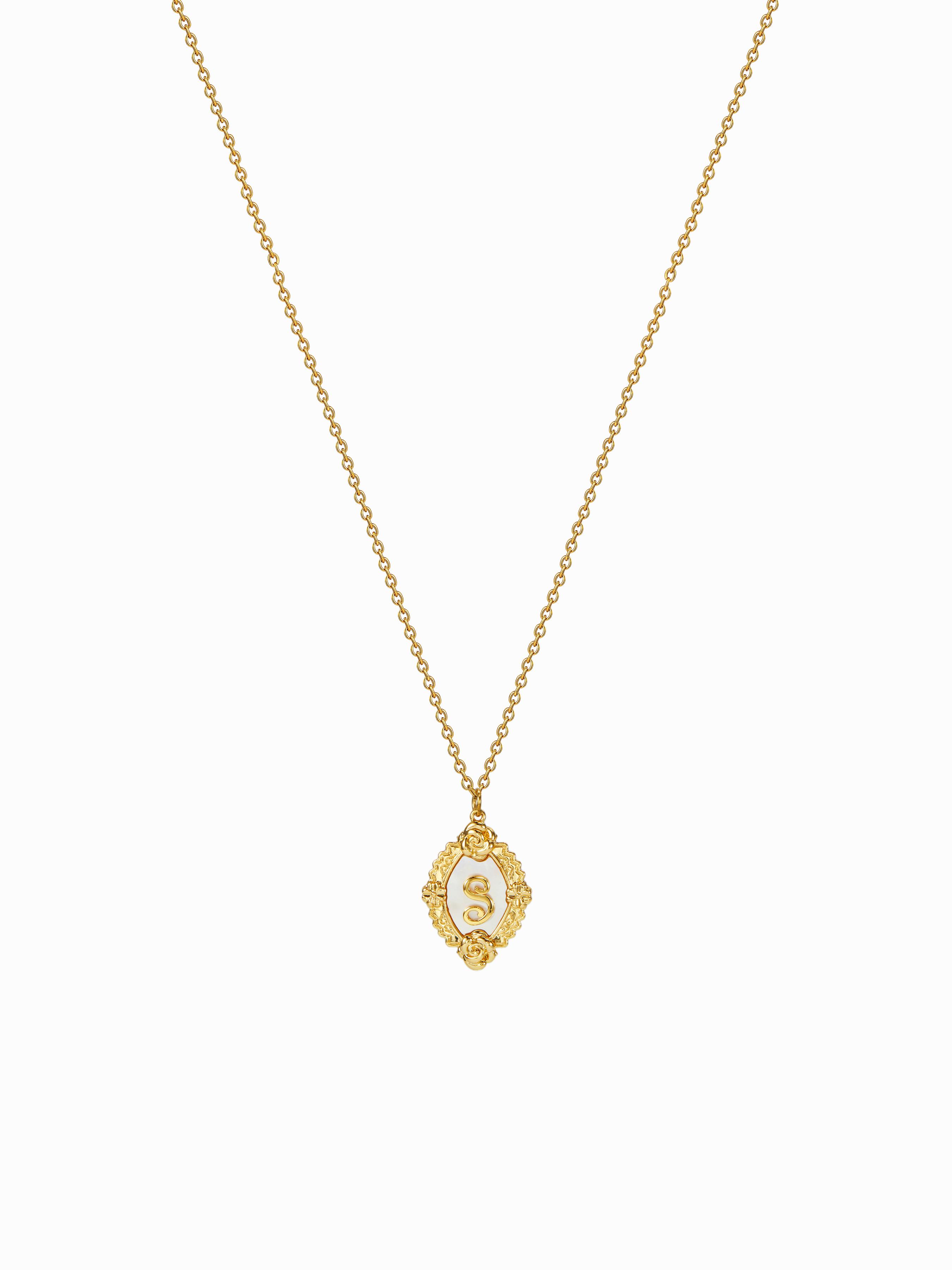 LETTER PENDANT NECKLACE by CIDER