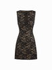 Lace Floral Cut Out Lace Trim Slim Mini Dress by CIDER Lace Floral Cut Out Lace Trim Slim Mini Dress by CIDER