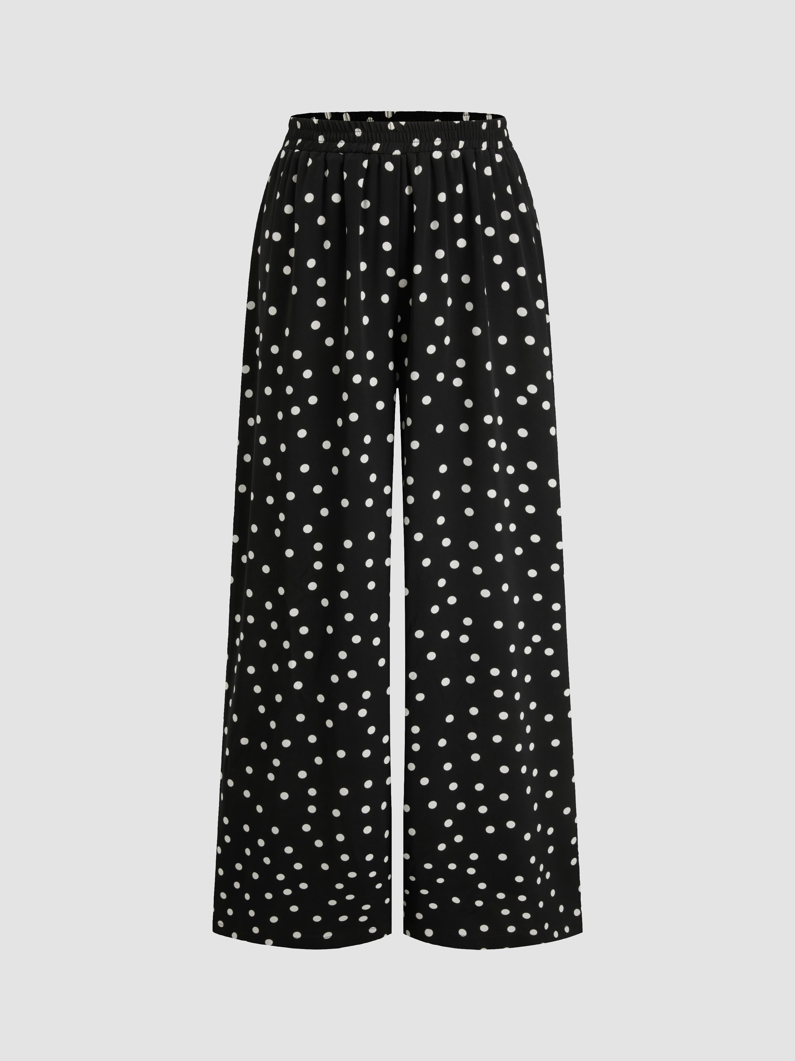 Leopard Low Rise Pull-On Wide Leg Pant by CIDER