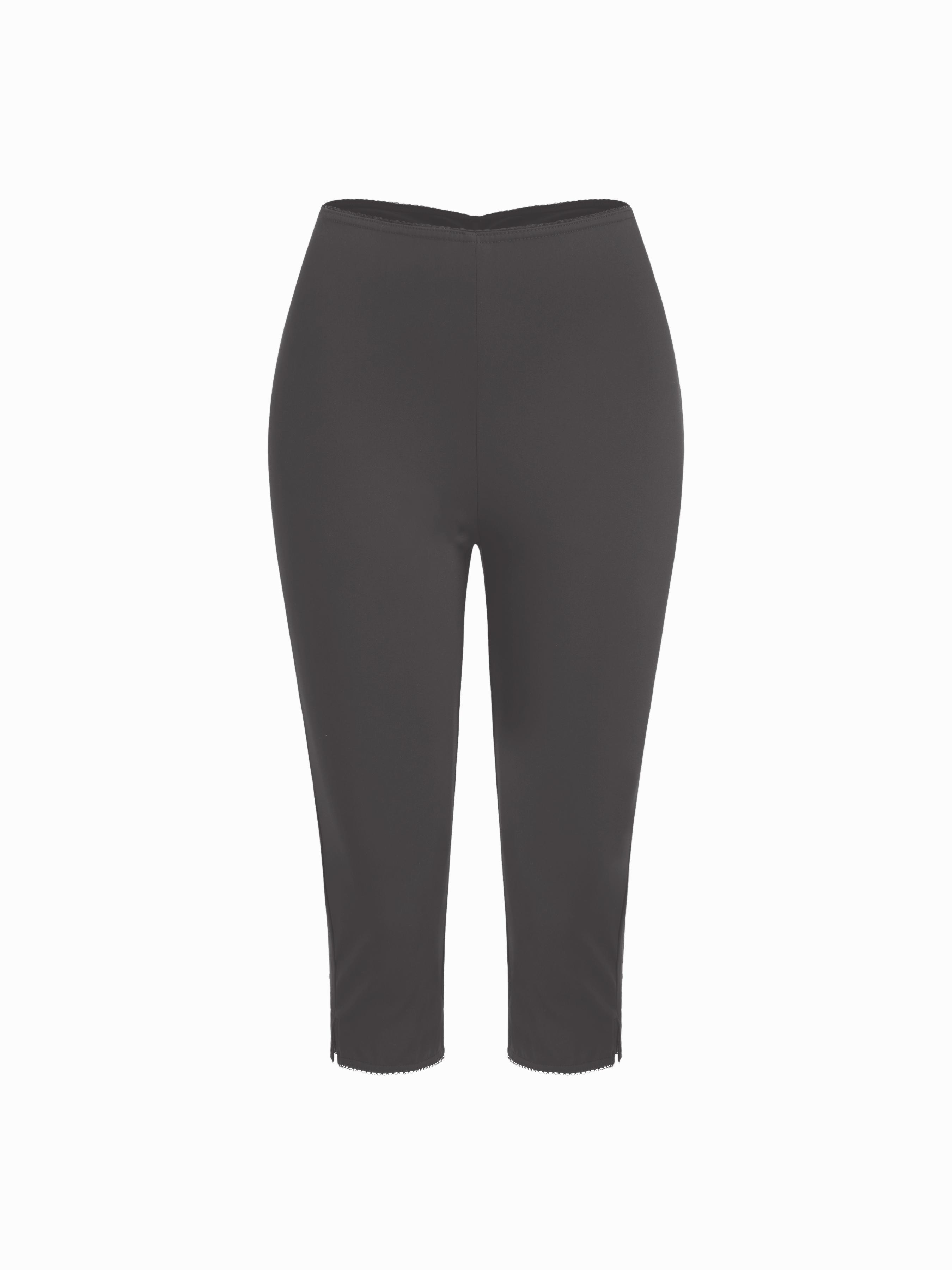Low Rise High Stretch Split Knee Length Leggings by CIDER