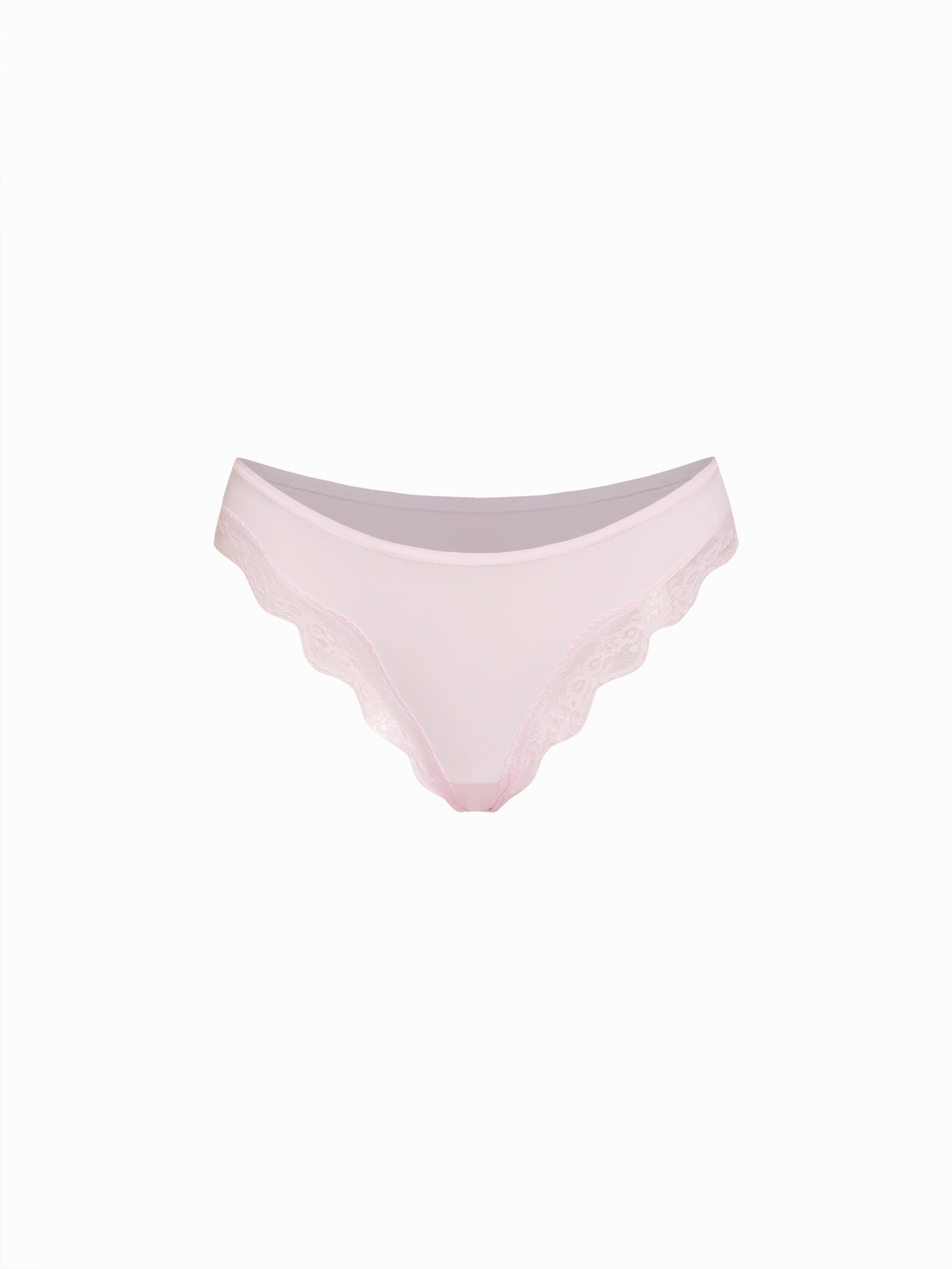 Low Rise Lace Trim Bikini Panty by CIDER