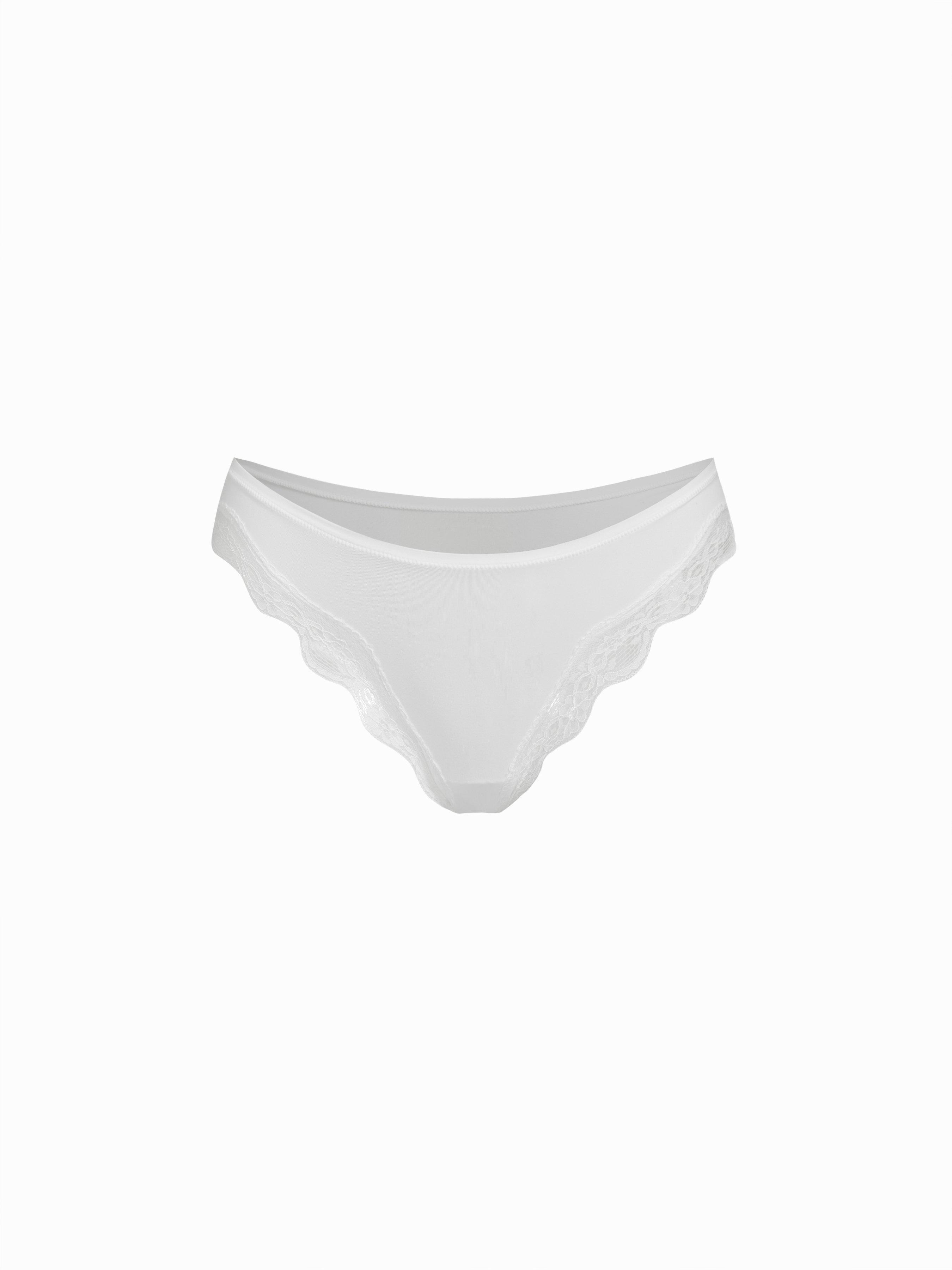 Low Rise Lace Trim Bikini Panty by CIDER