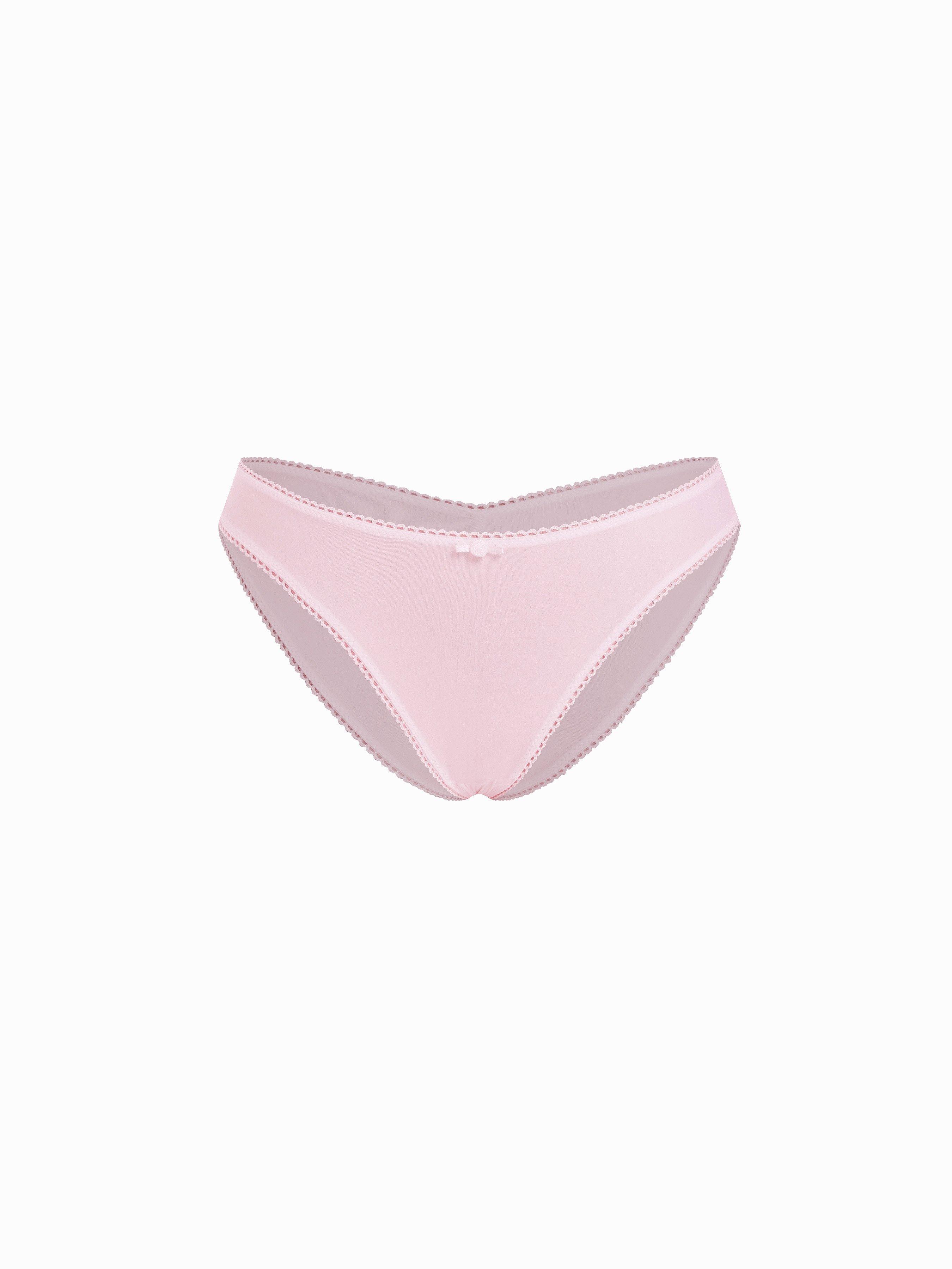 Low Rise Lace Trim Rosette Brief by CIDER
