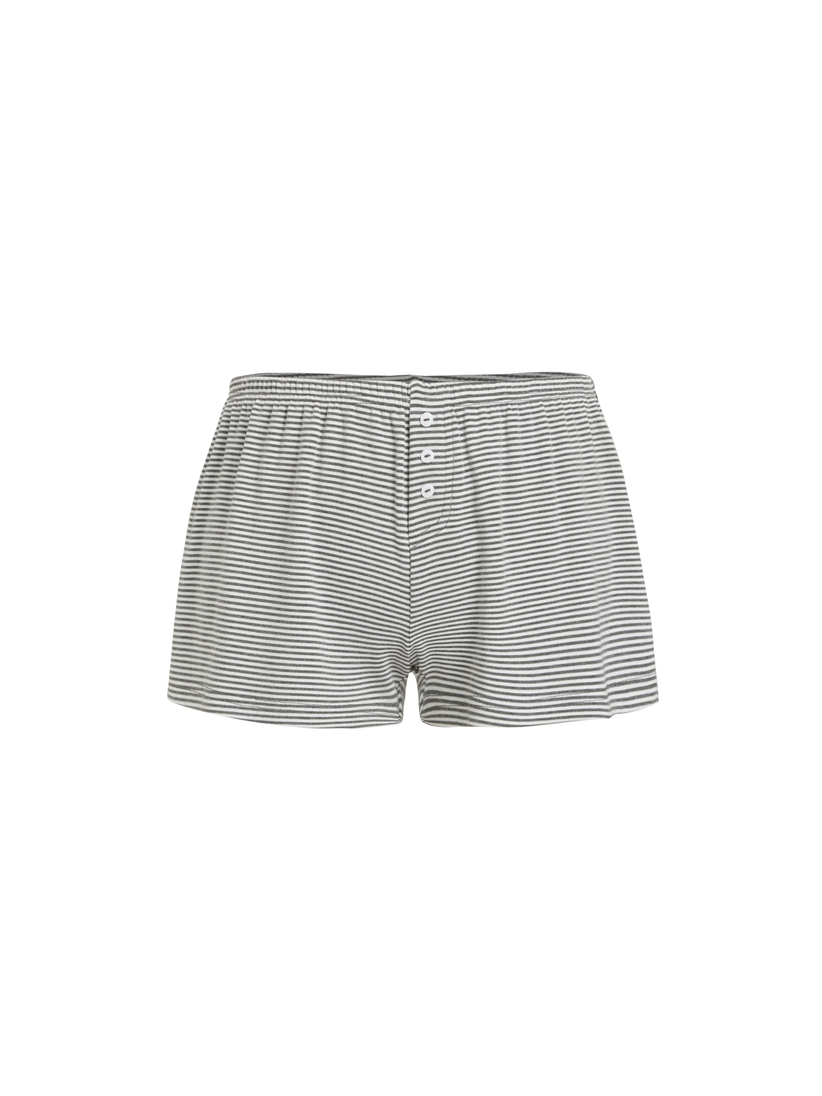 Low Rise Stripes Stripe Button Shorts by CIDER