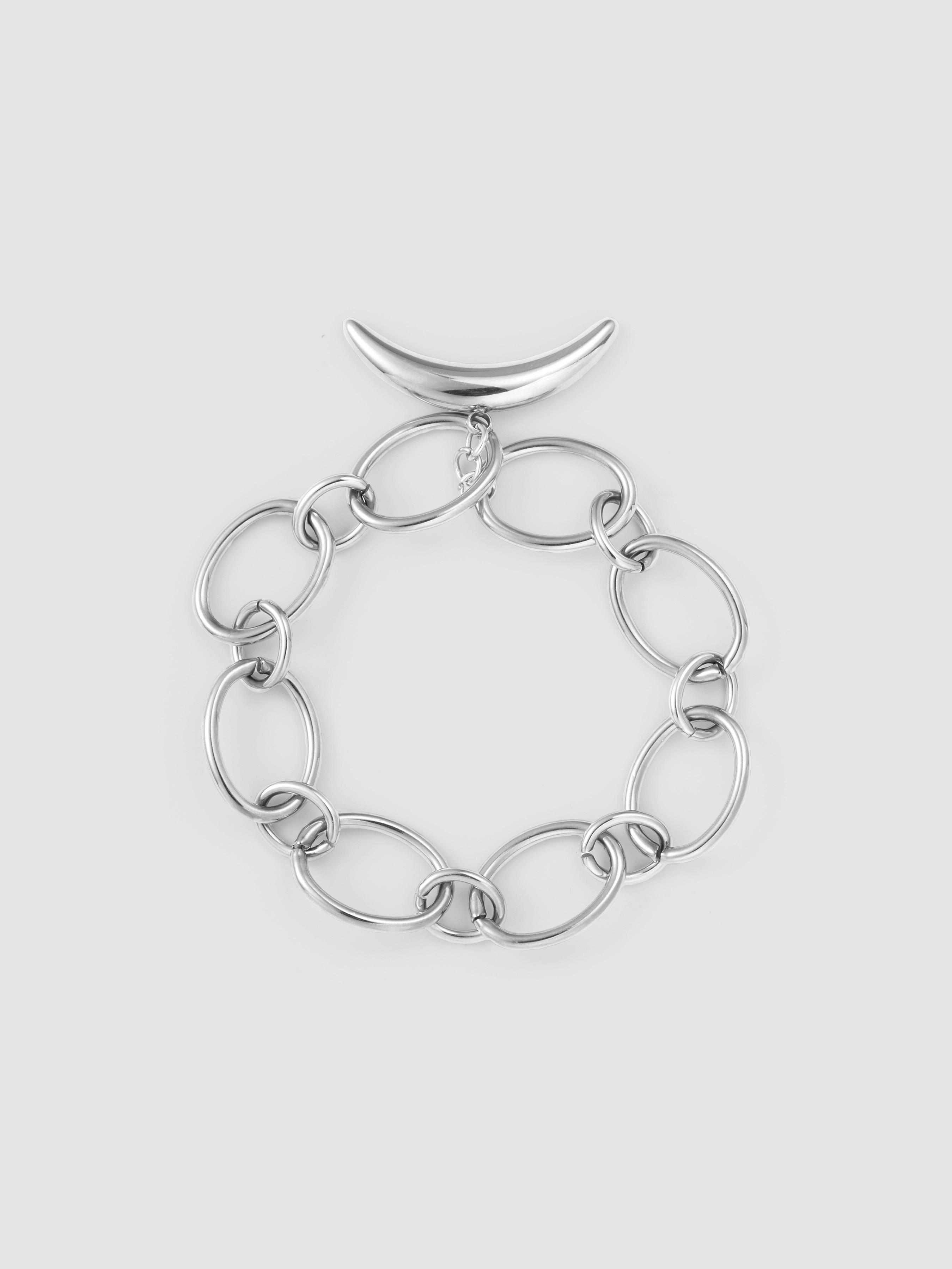 MOON & CHAIN STAINLESS STEEL BRACELET by CIDER
