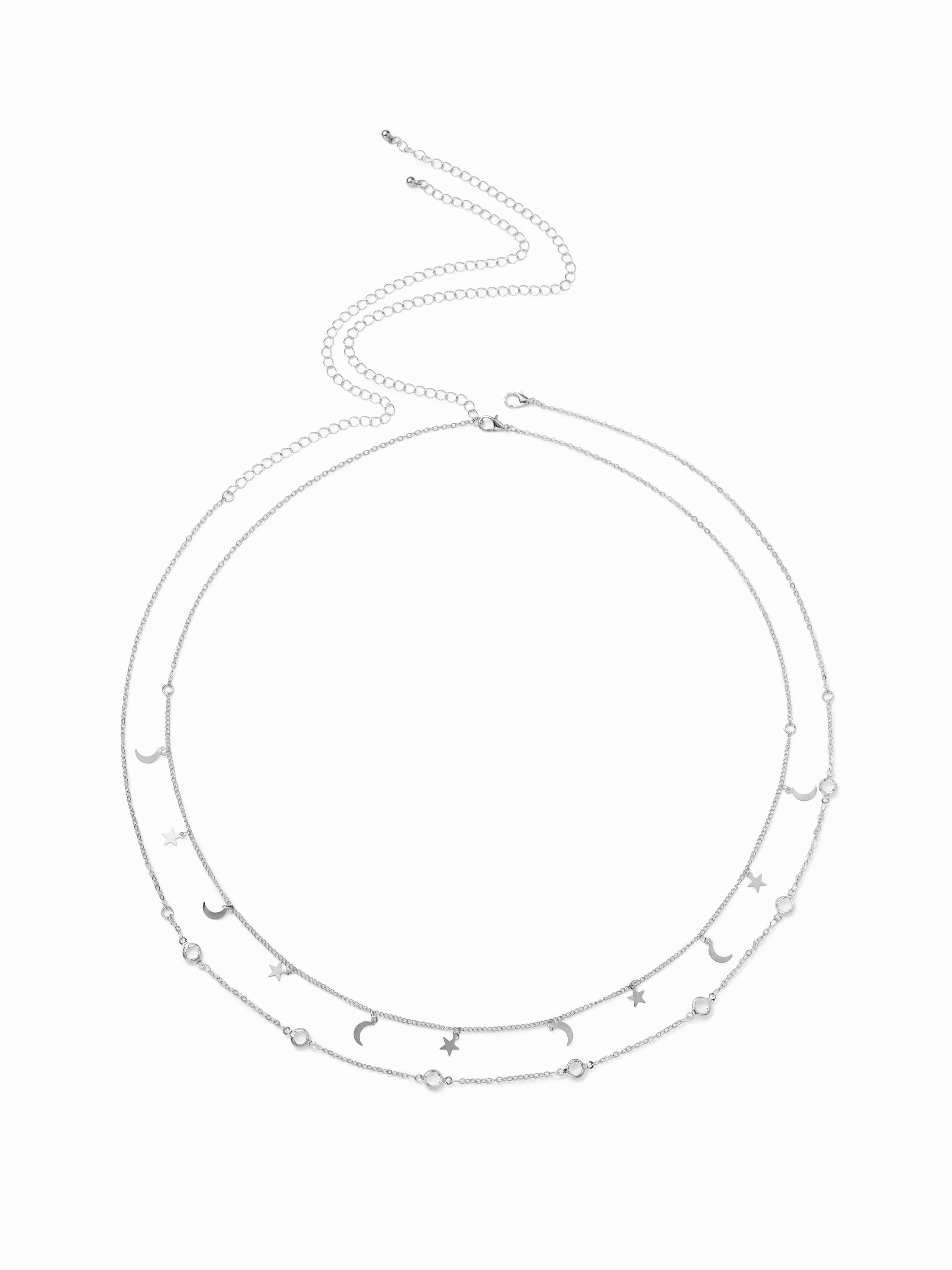 MOON & STAR & RHINESTONE WAIST CHAIN by CIDER
