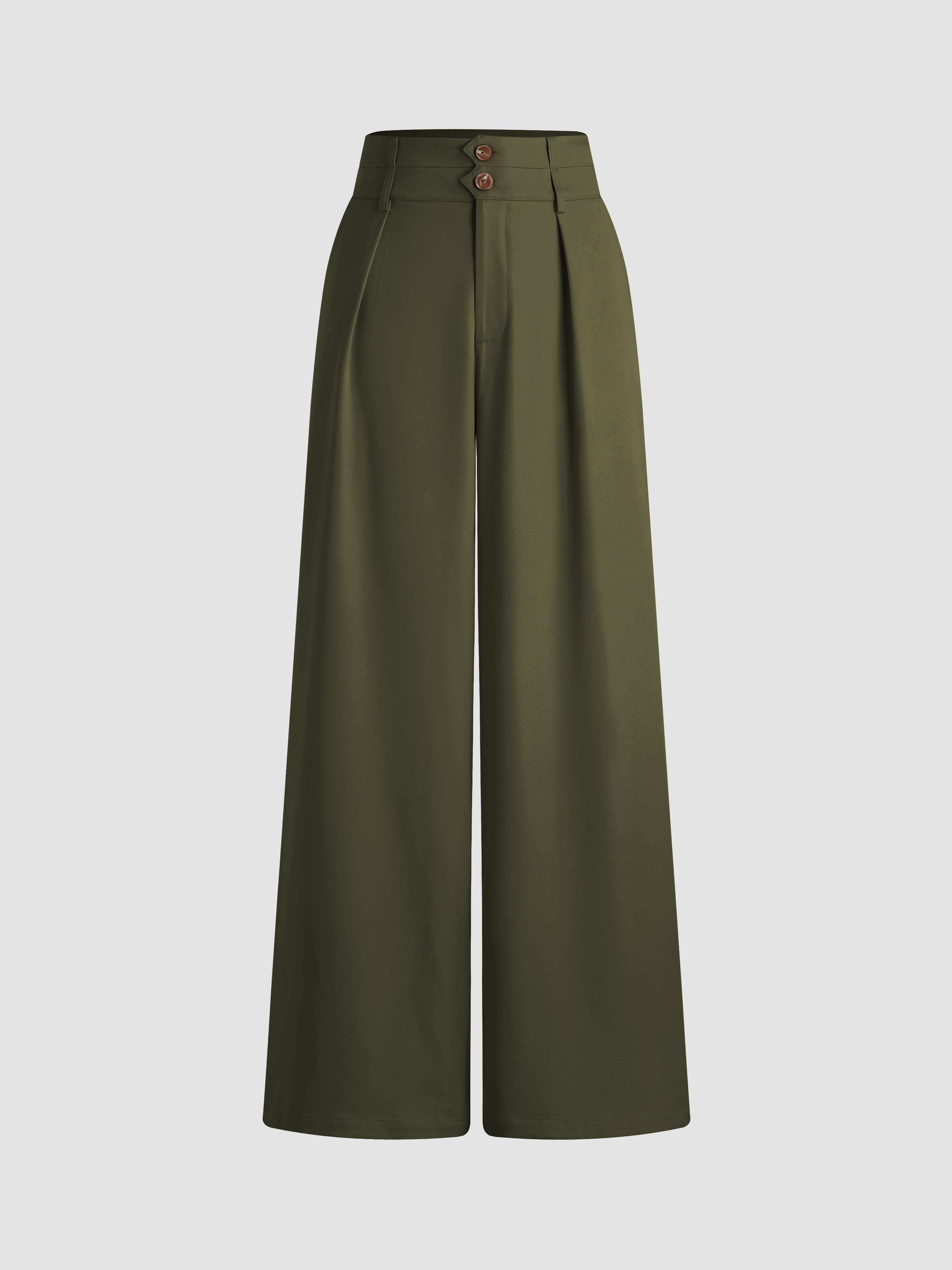 Mid Rise Straight Leg Trousers by CIDER
