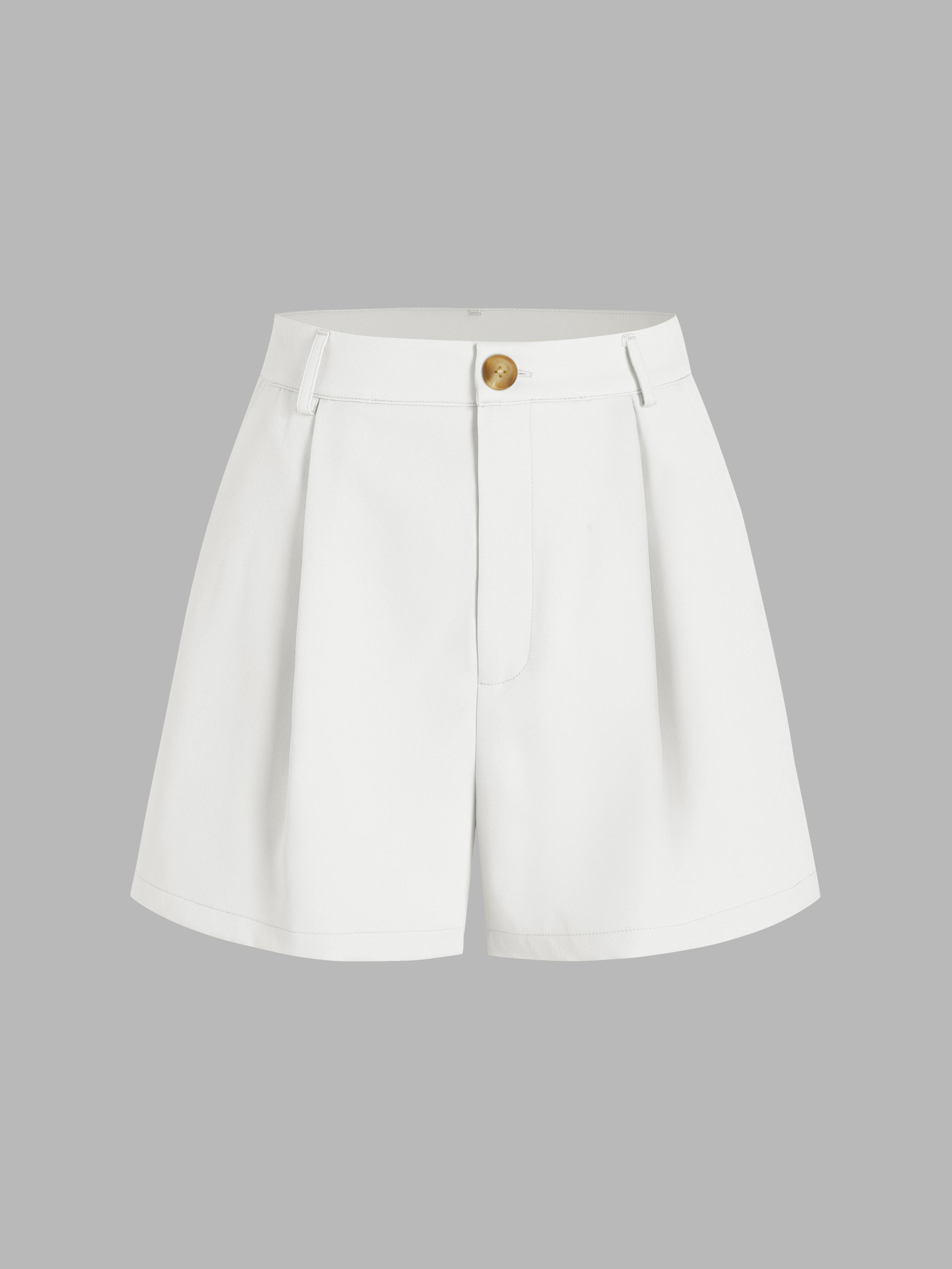 Mid Rise Trouser Shorts by CIDER