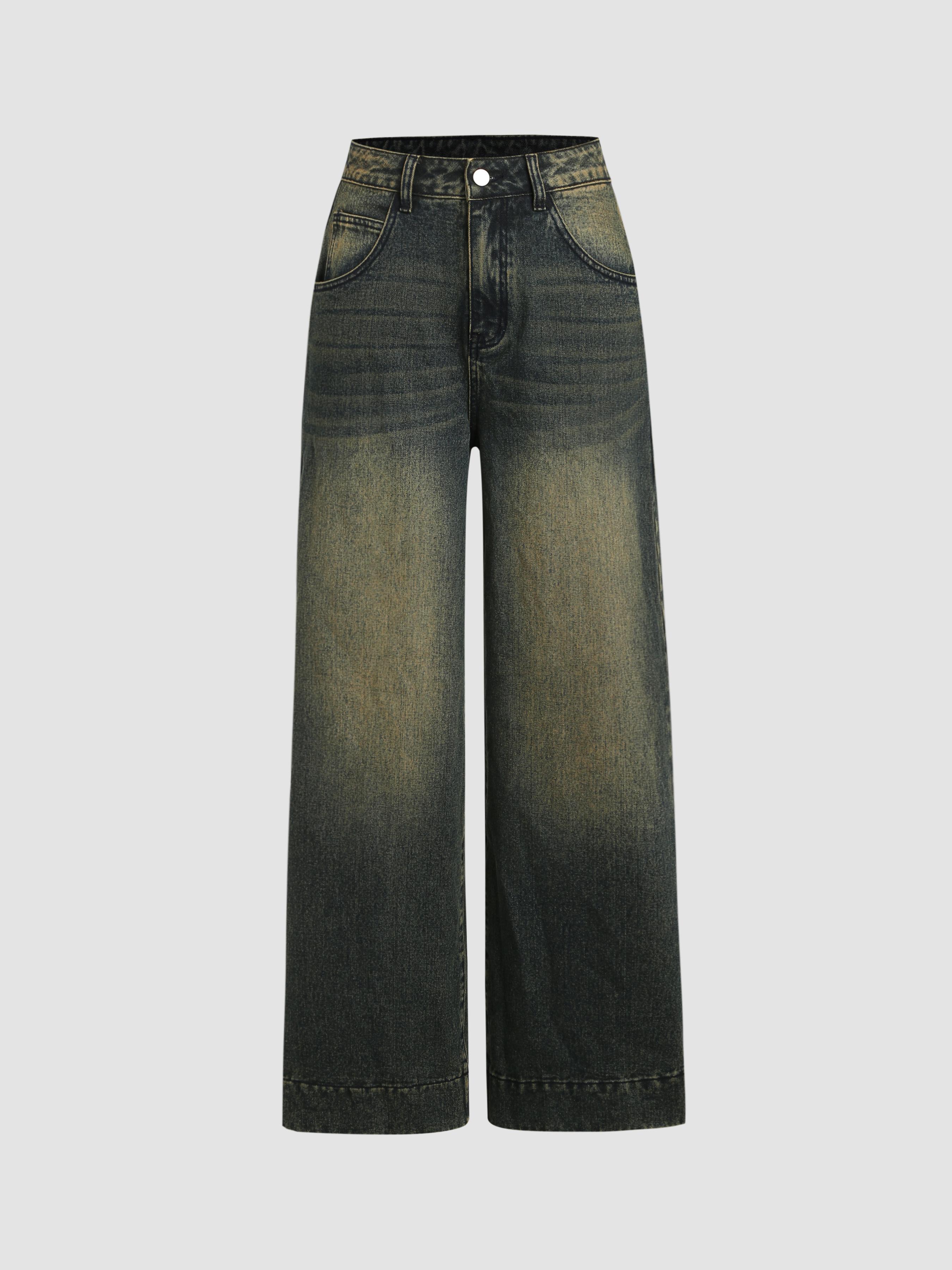 Mid Waist Baggy Jeans by CIDER
