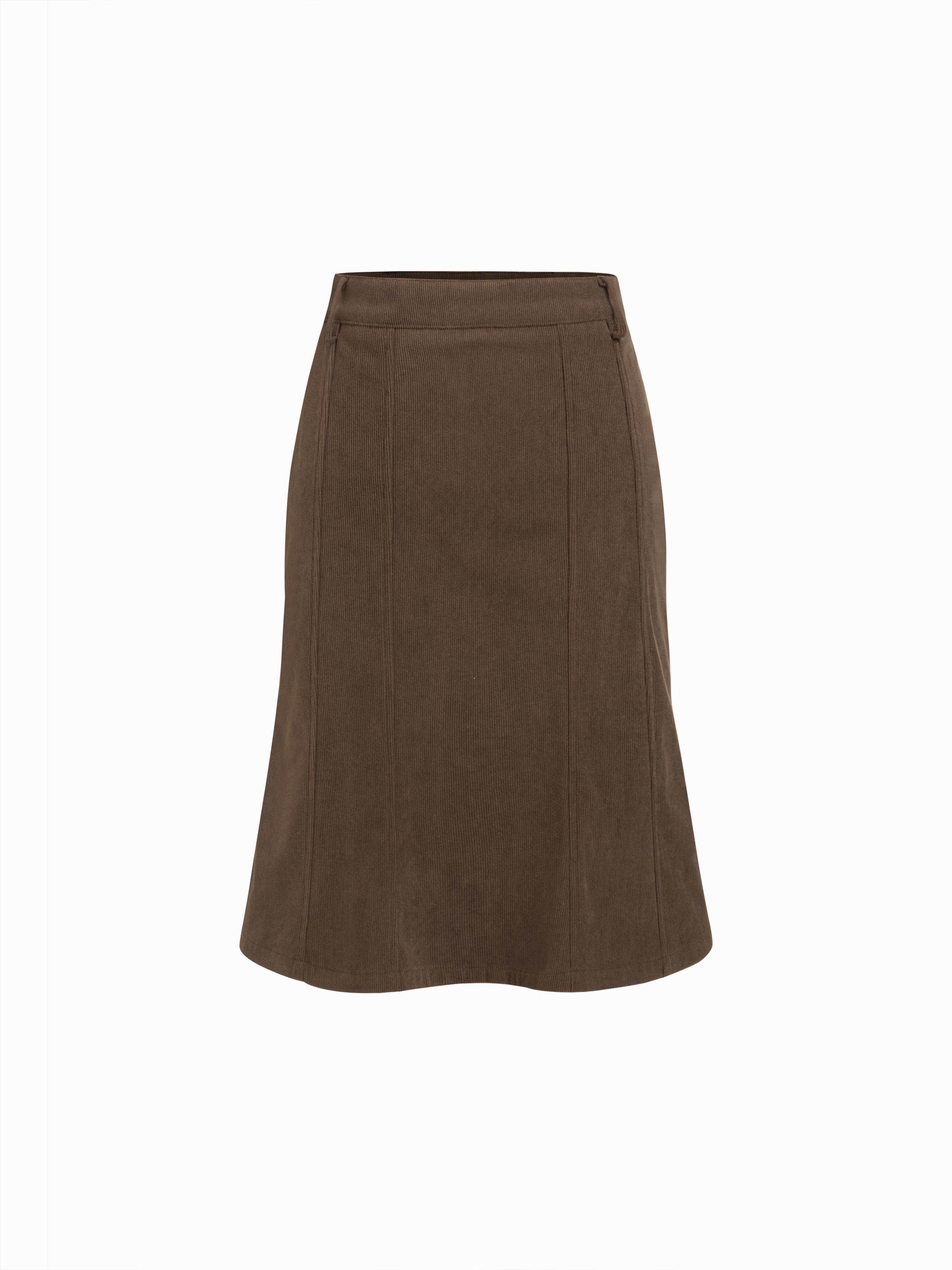 Mittlerer Bund, Halbzip, A-Linie, Midiskirt by CIDER