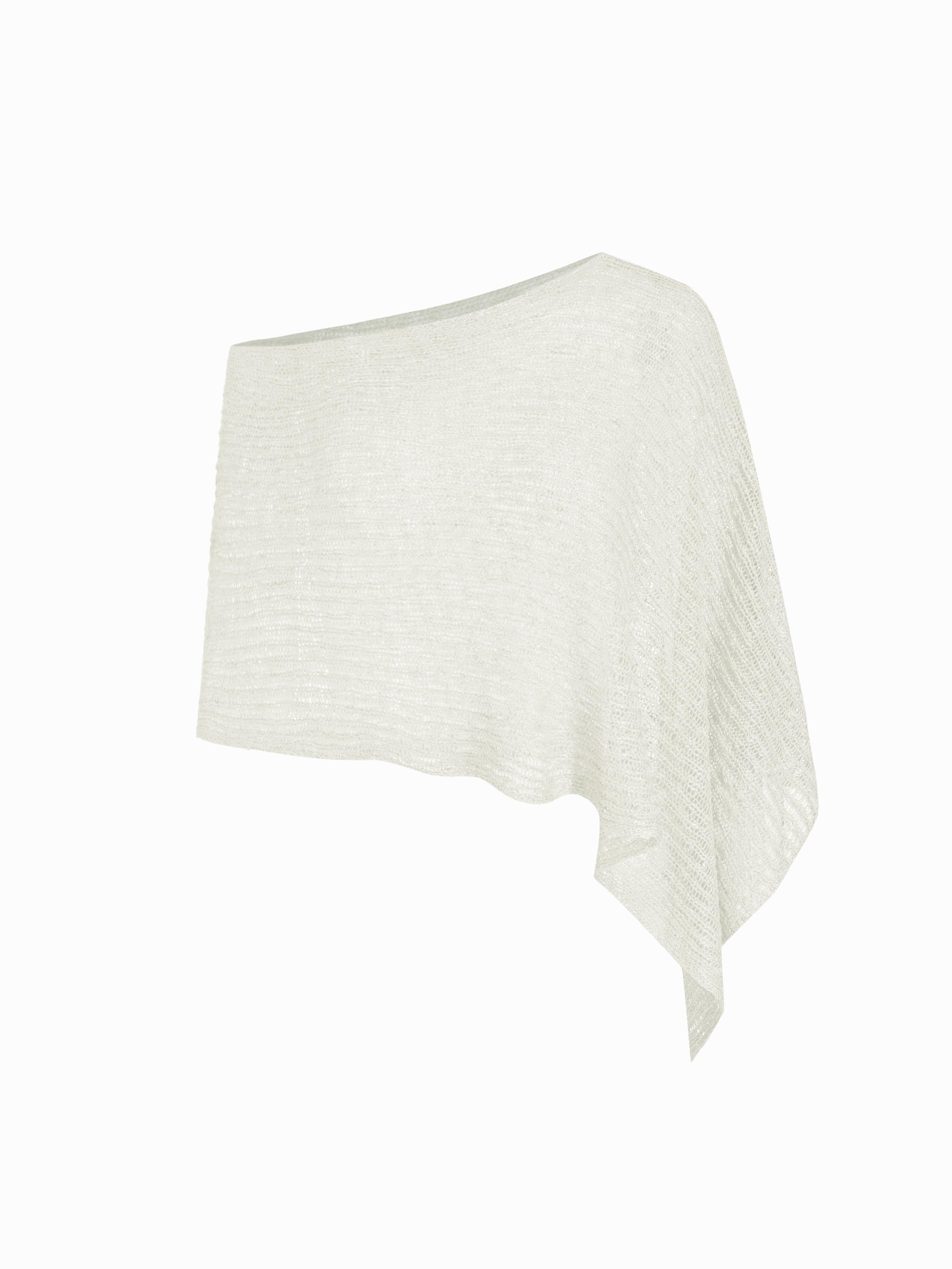 Multi-way Asymmetric Knit Poncho Top by CIDER