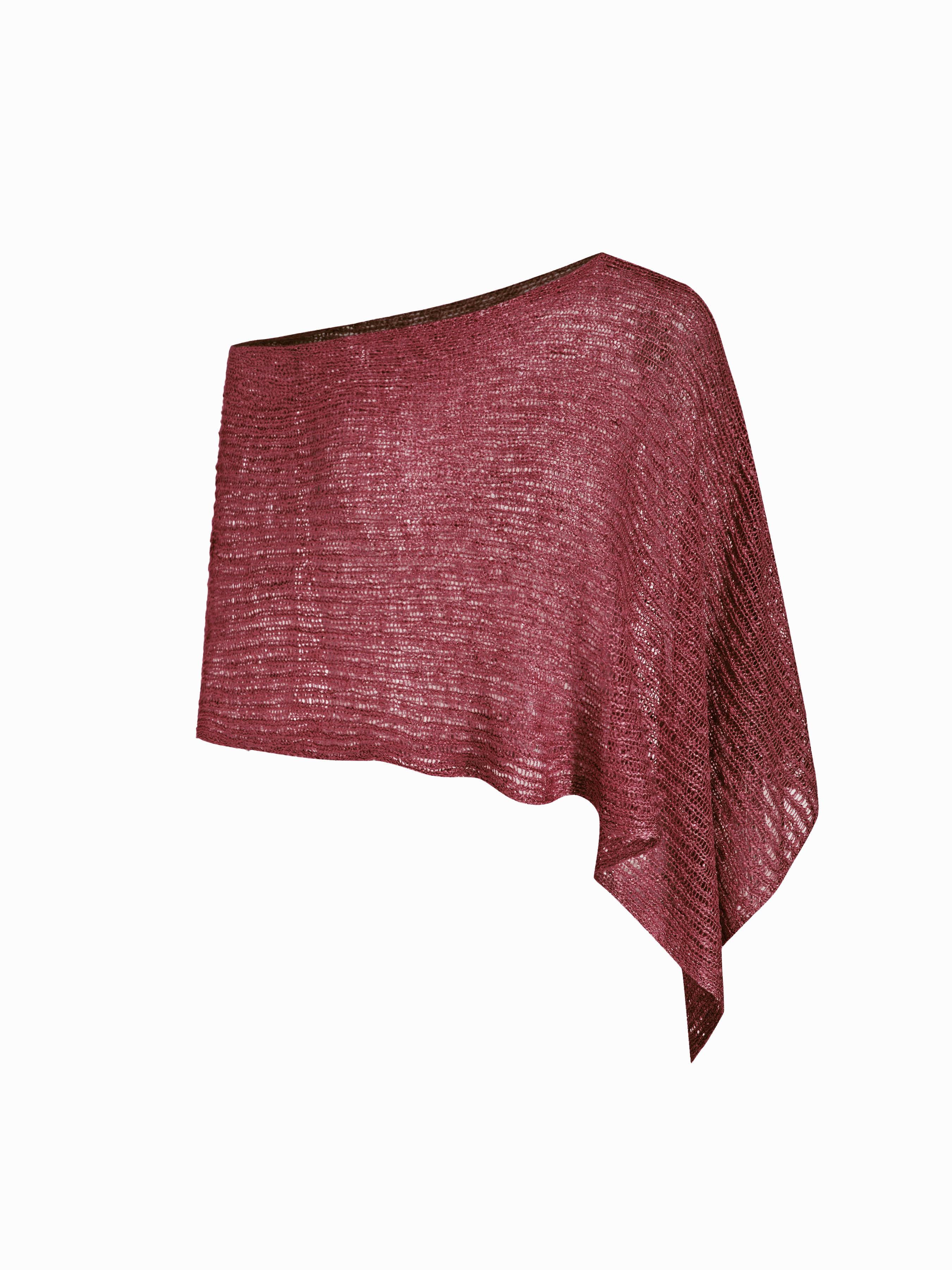 Multi-way Asymmetric Knit Poncho Top by CIDER