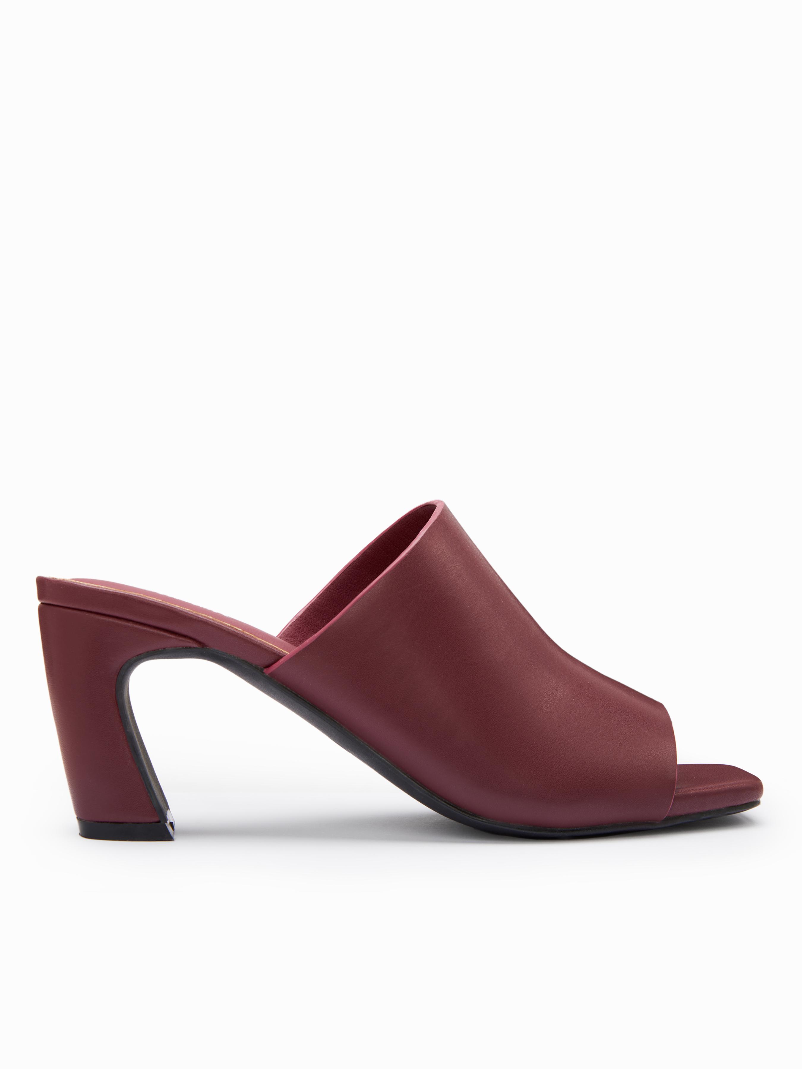 OPEN-TOE CHUNKY HEELS by CIDER