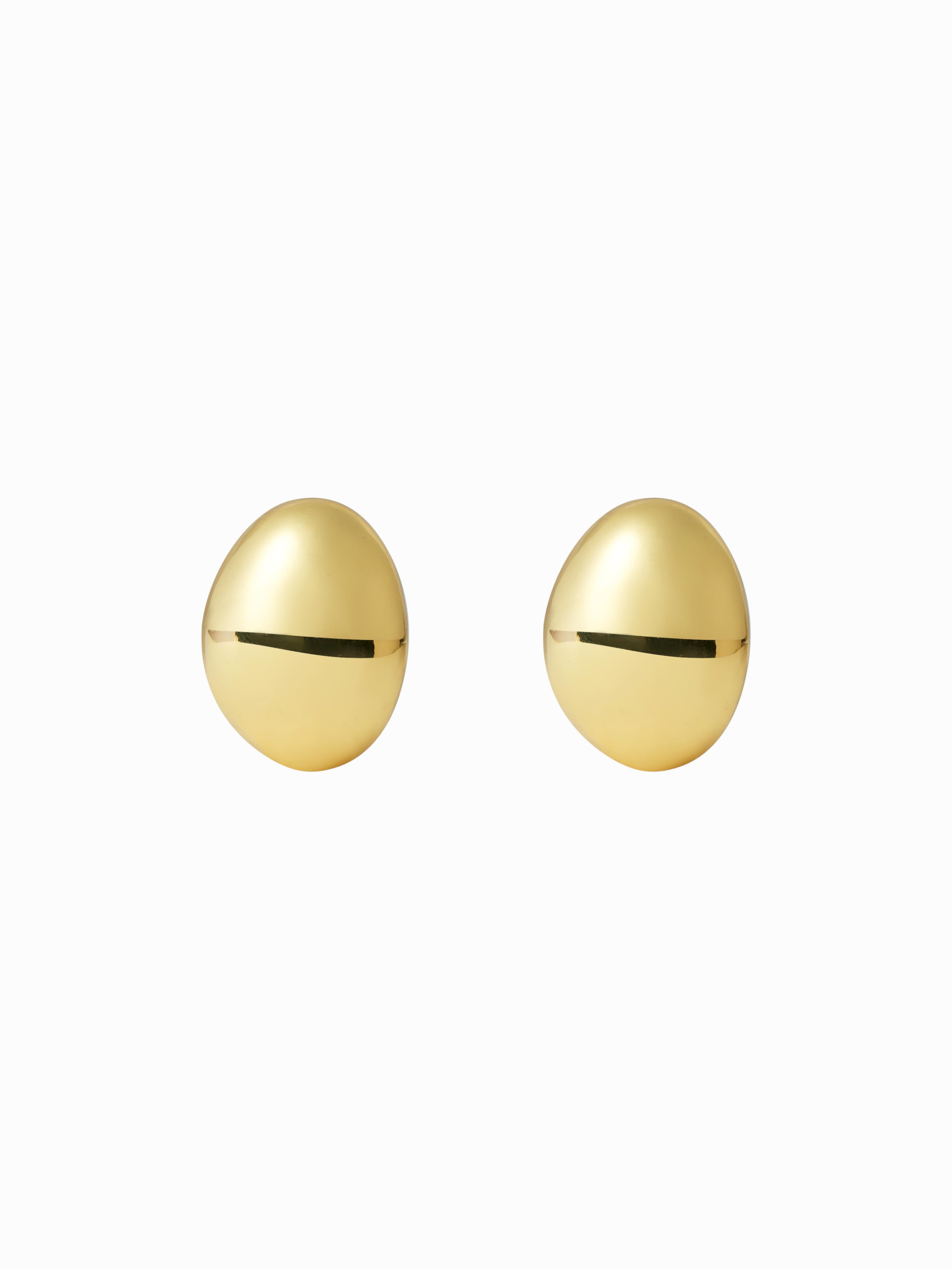 OVAL STUD EARRINGS by CIDER