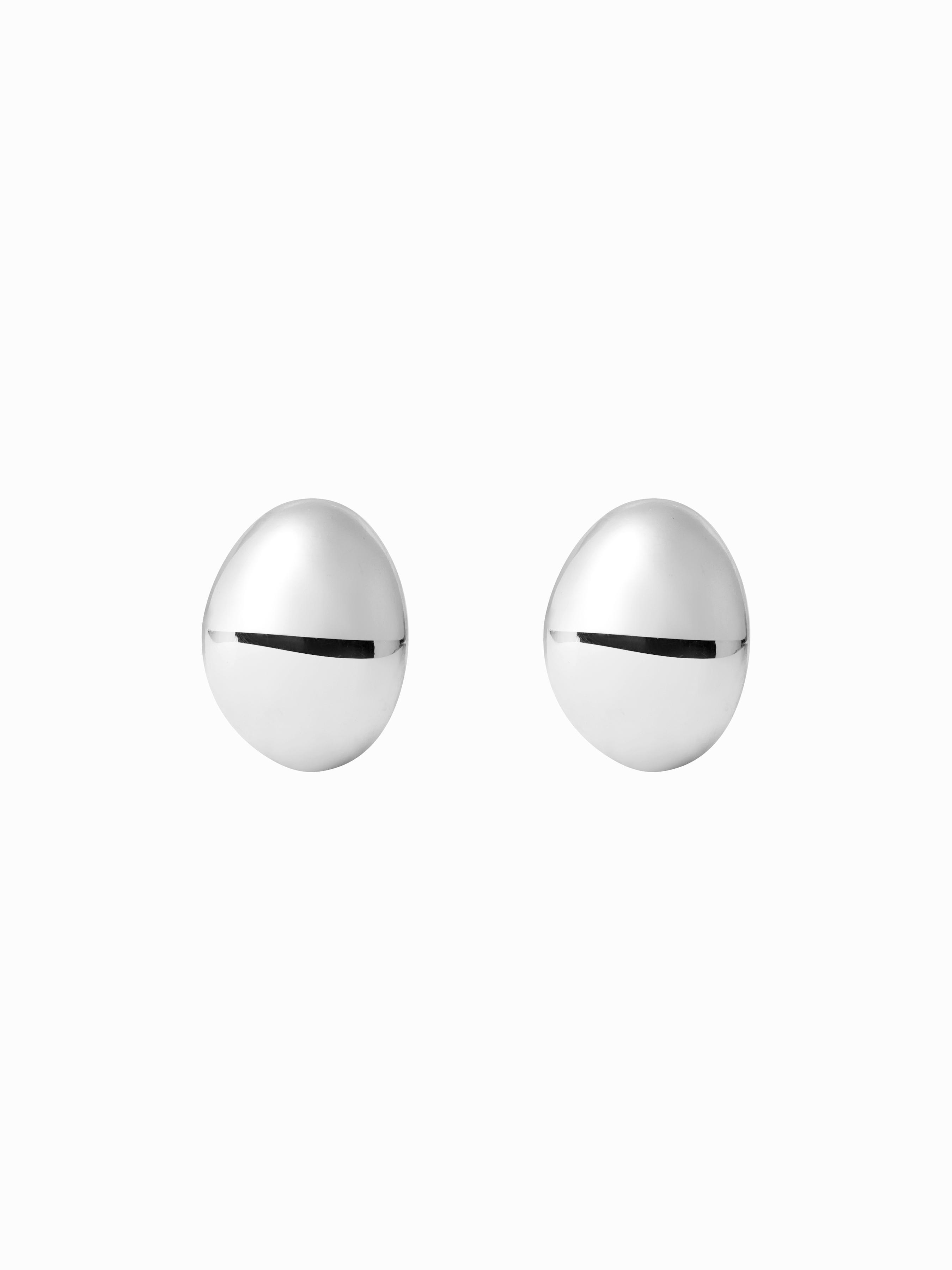 OVAL STUD EARRINGS by CIDER
