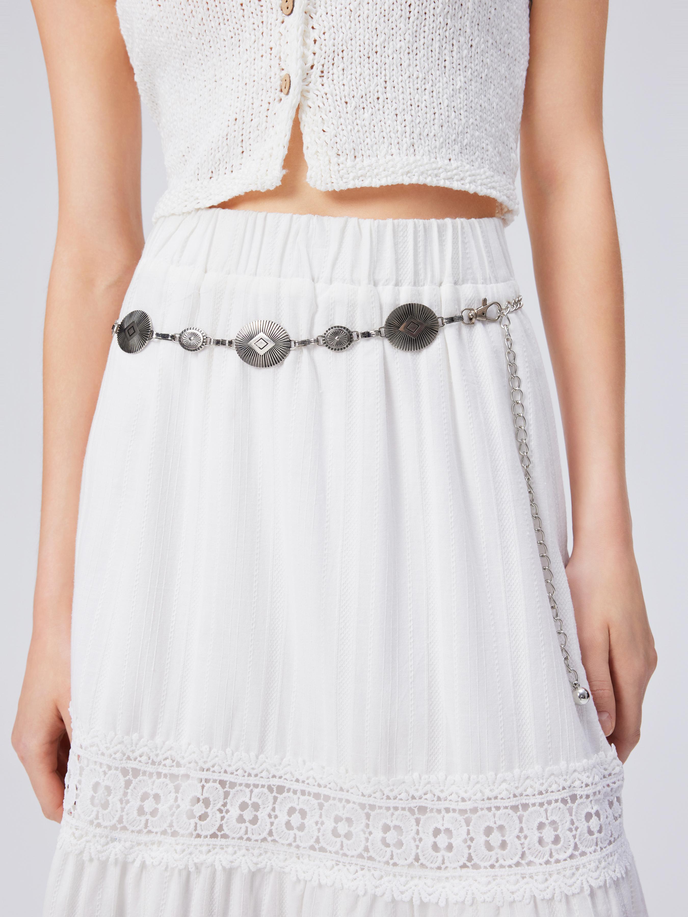 Oval Decor Waist Chain by CIDER
