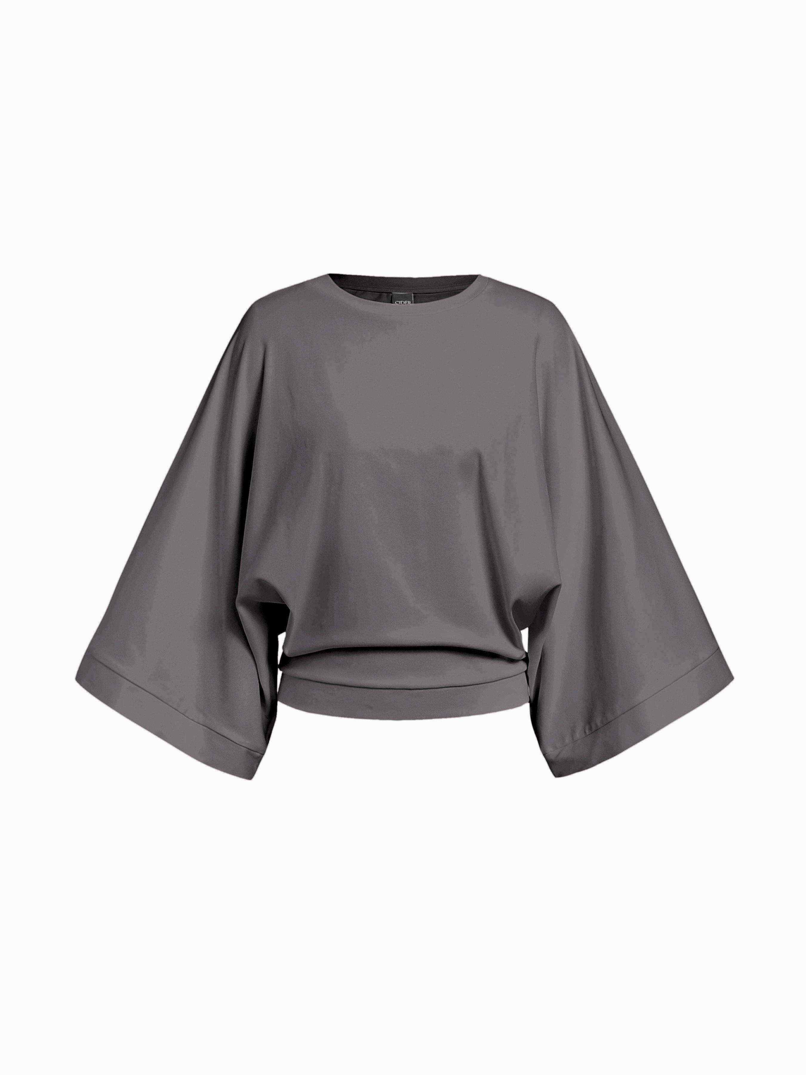Oversized Top aus Baumwollmix mit Fledermausärmeln by CIDER