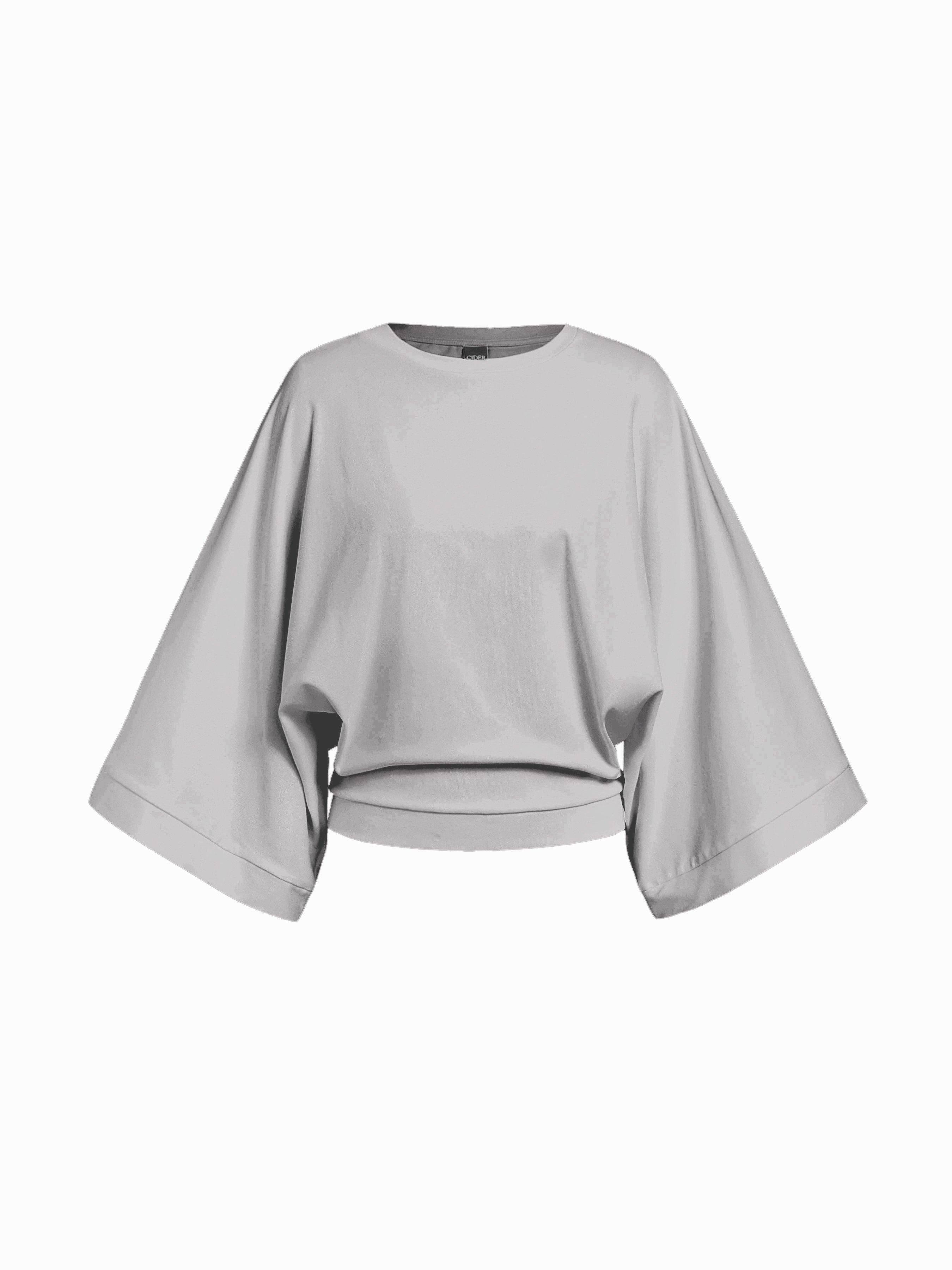 Oversized Top aus Baumwollmix mit Fledermausärmeln by CIDER