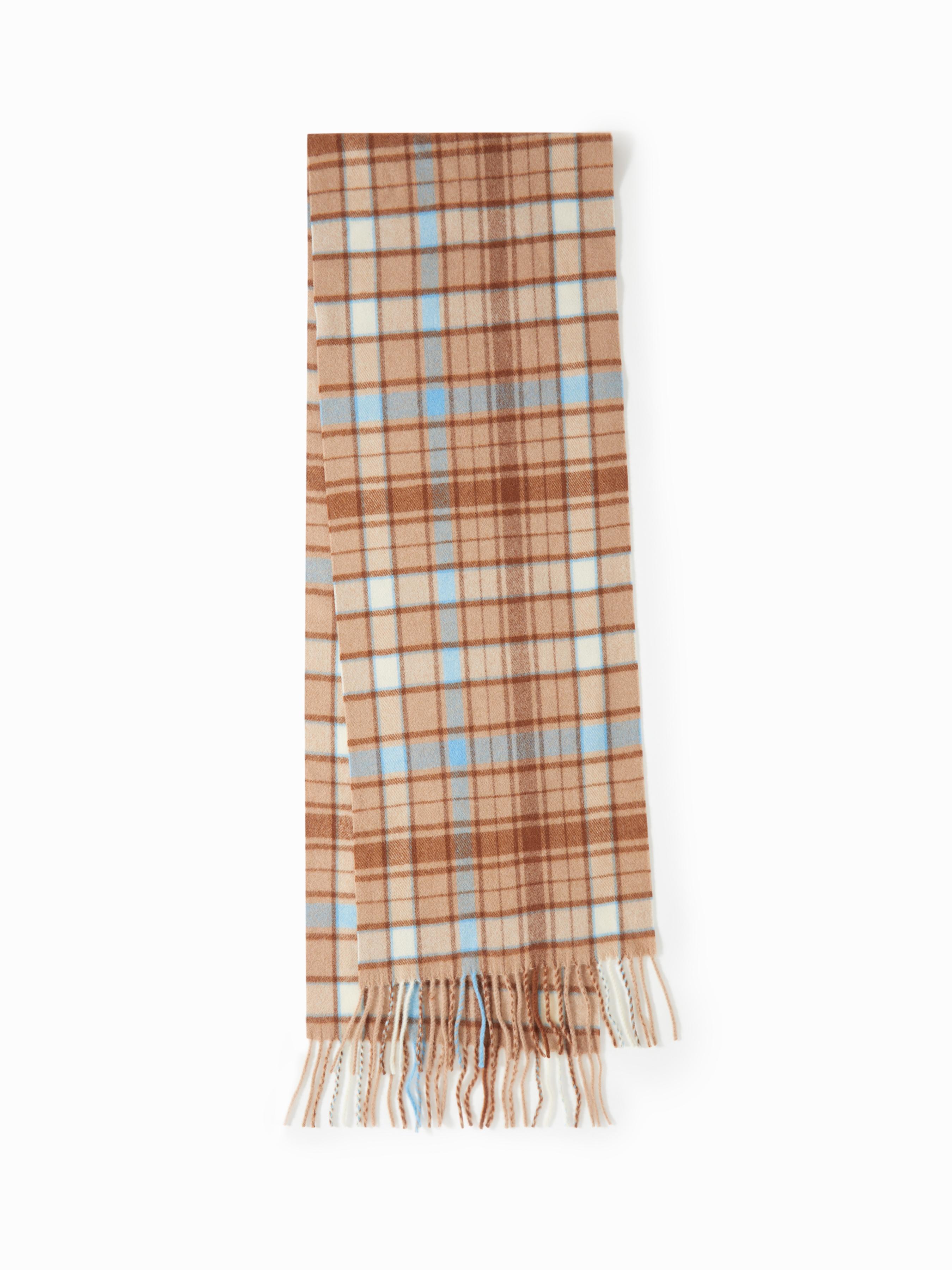 PLAID FRINGED SCARF by undefined PLAID FRINGED SCARF by undefined