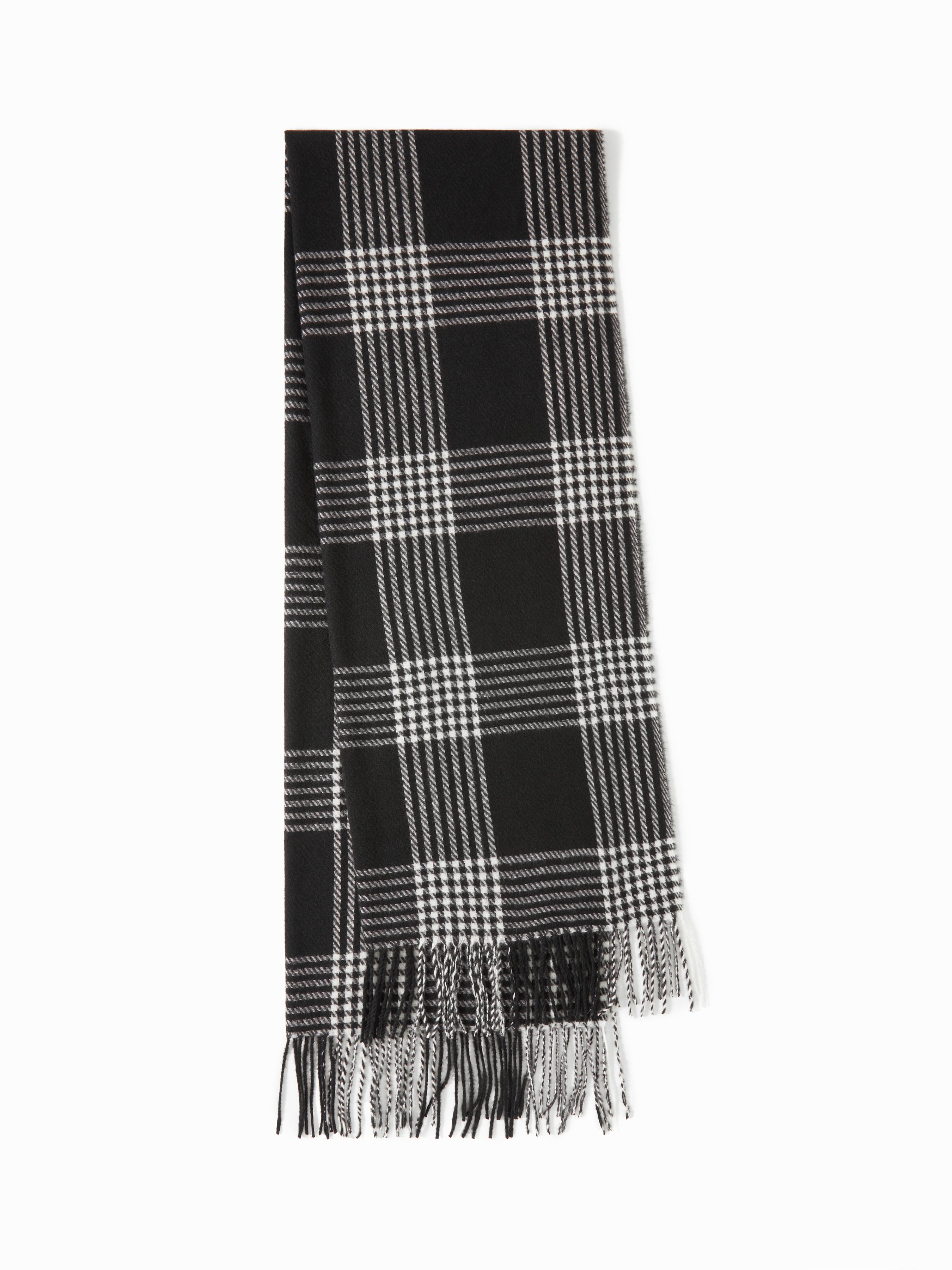 PLAID FRINGED SCARF by CIDER