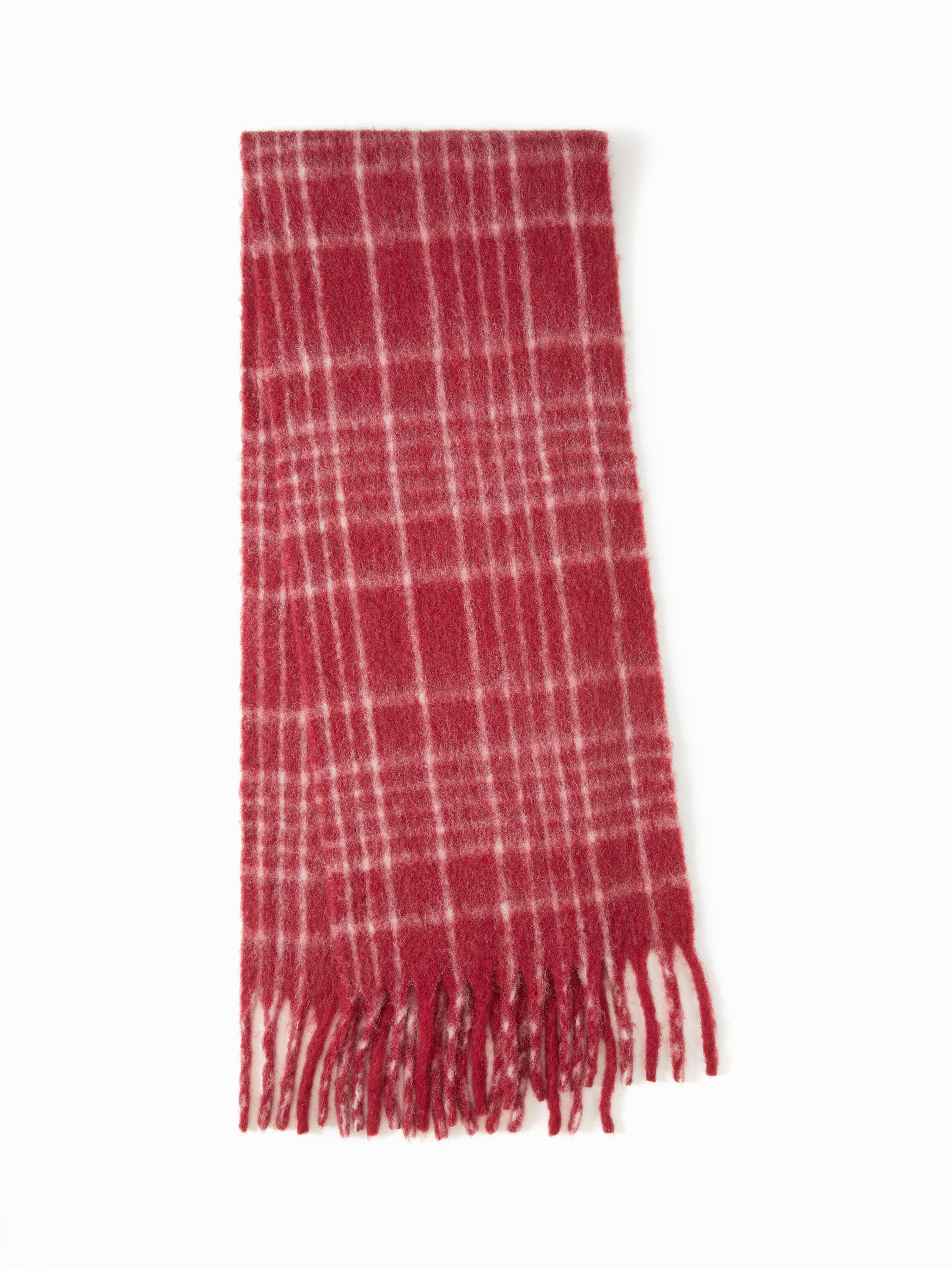 PLAID FRINGED SCARF by CIDER