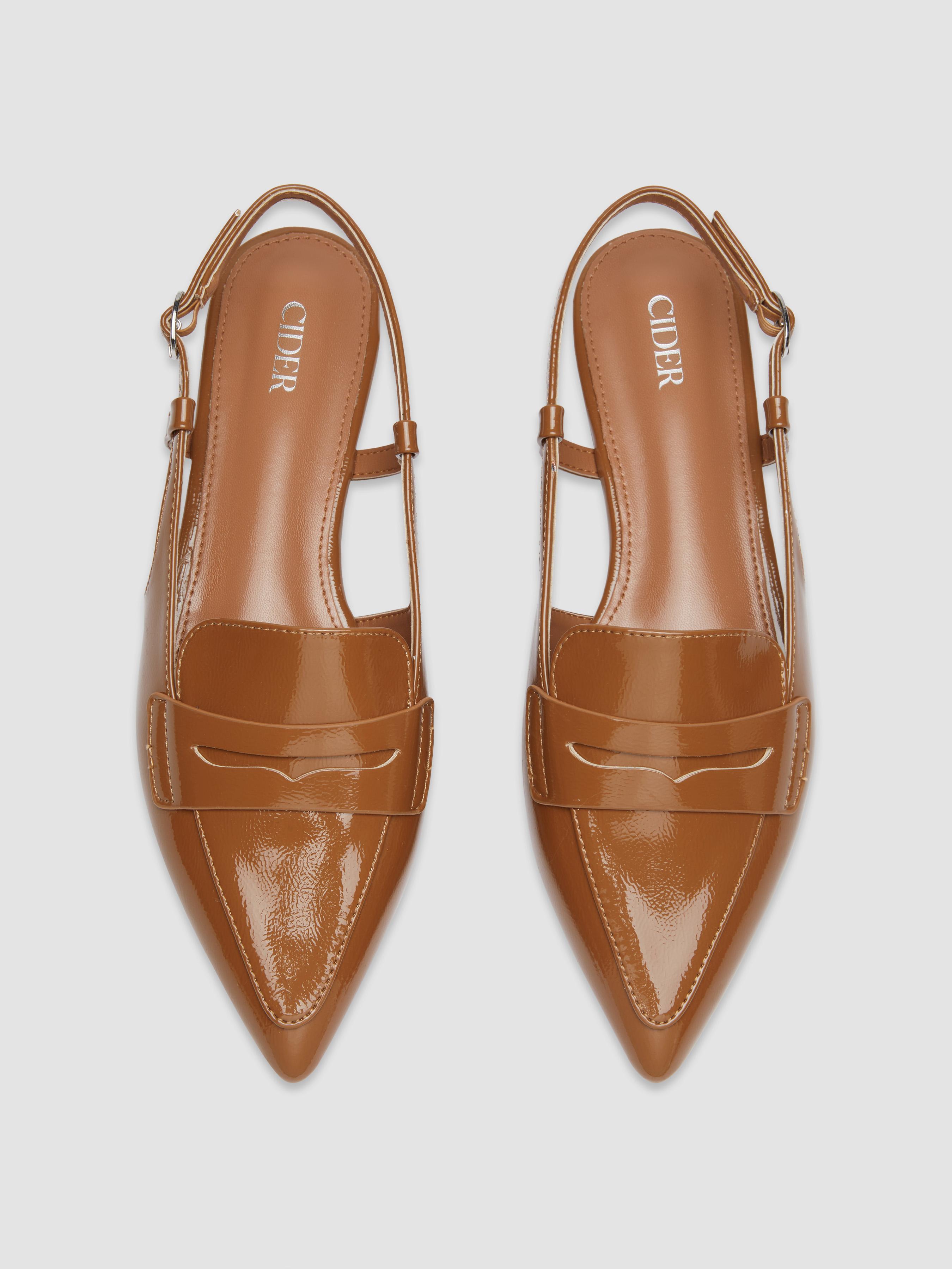 POINTED SLINGBACK FLATS by CIDER