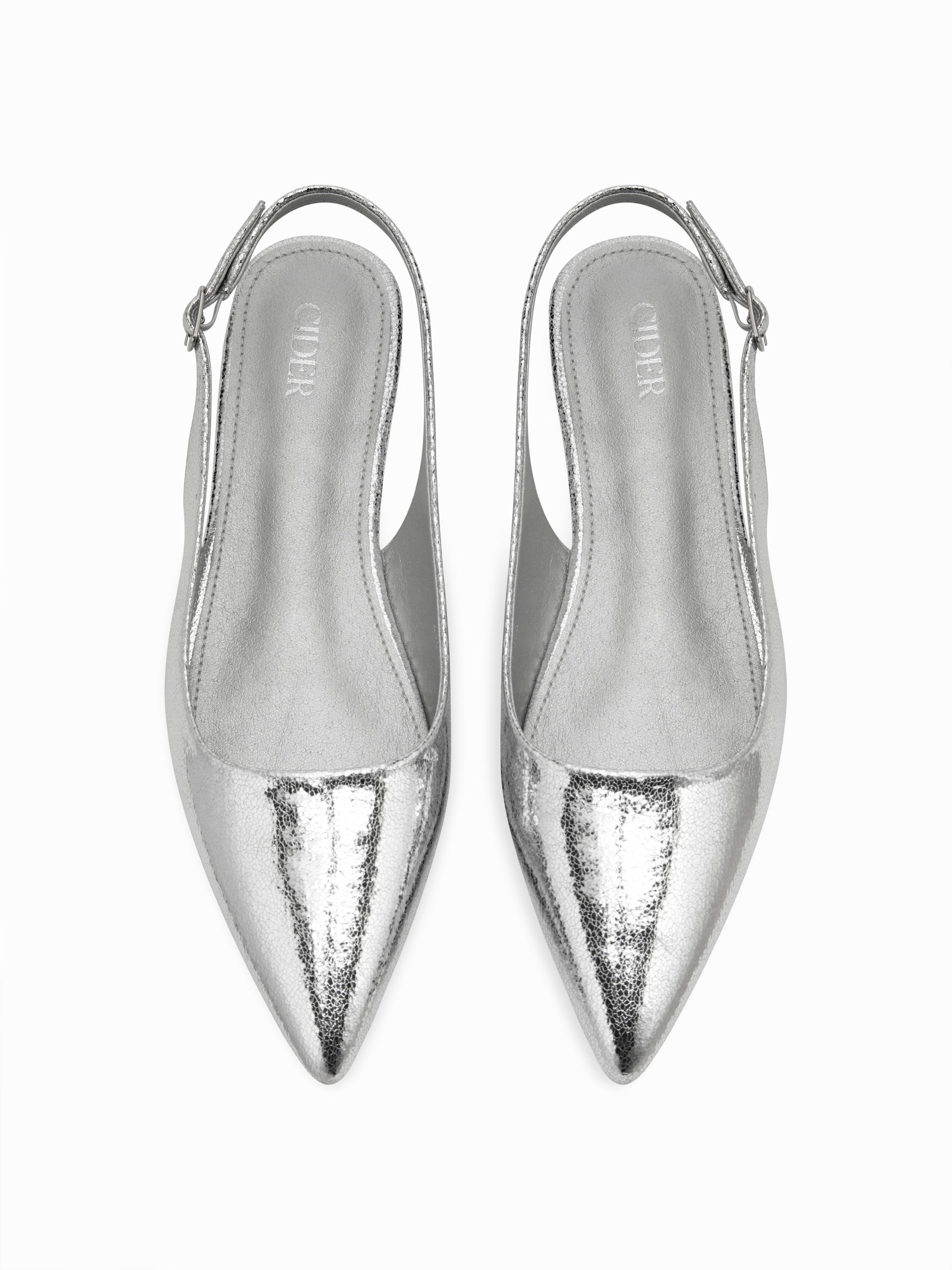 POINTED TOE SLINGBACK FLATS by CIDER