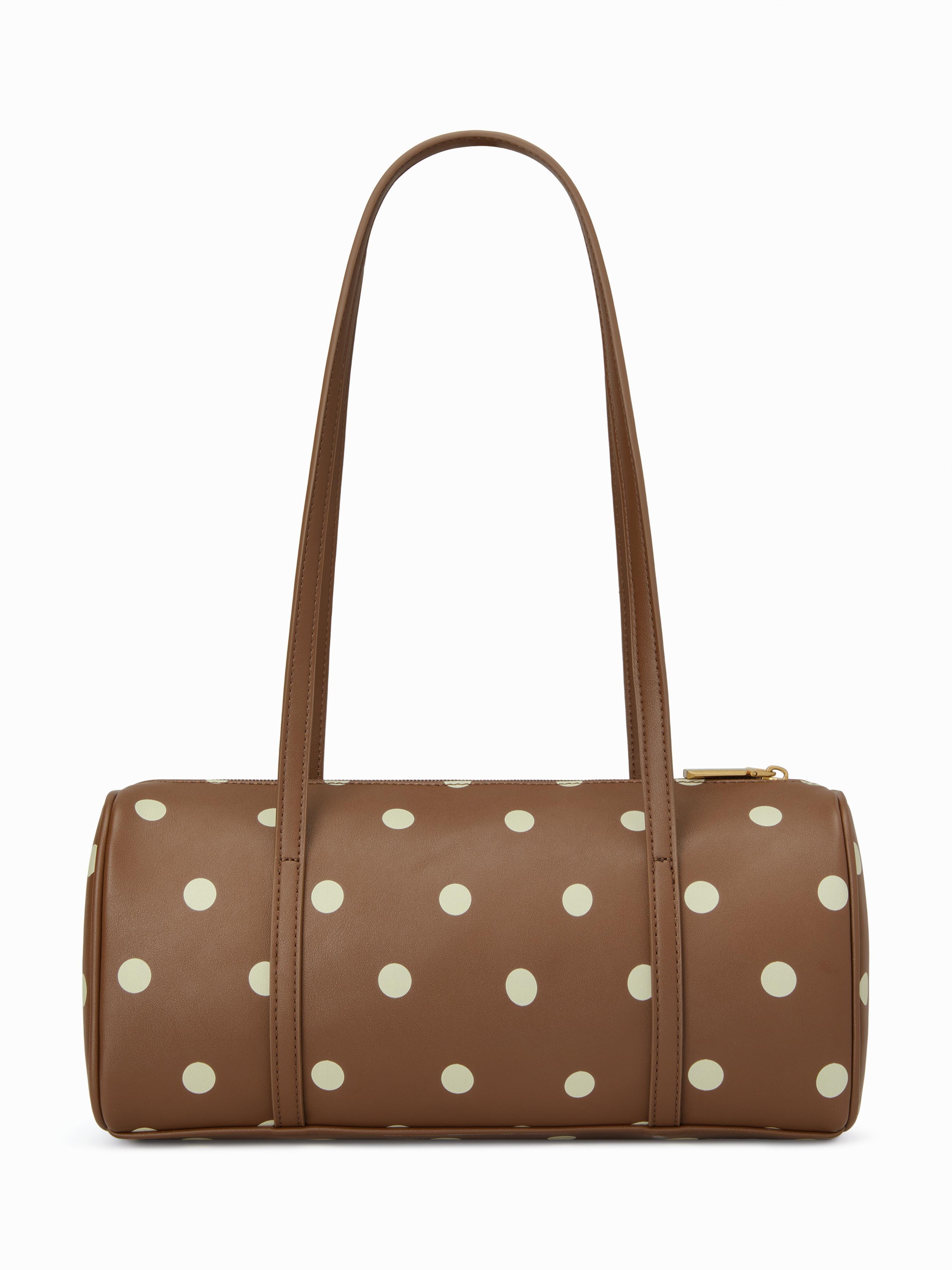 POLKA DOT CYLINDRICAL SHOULDER BAG by CIDER