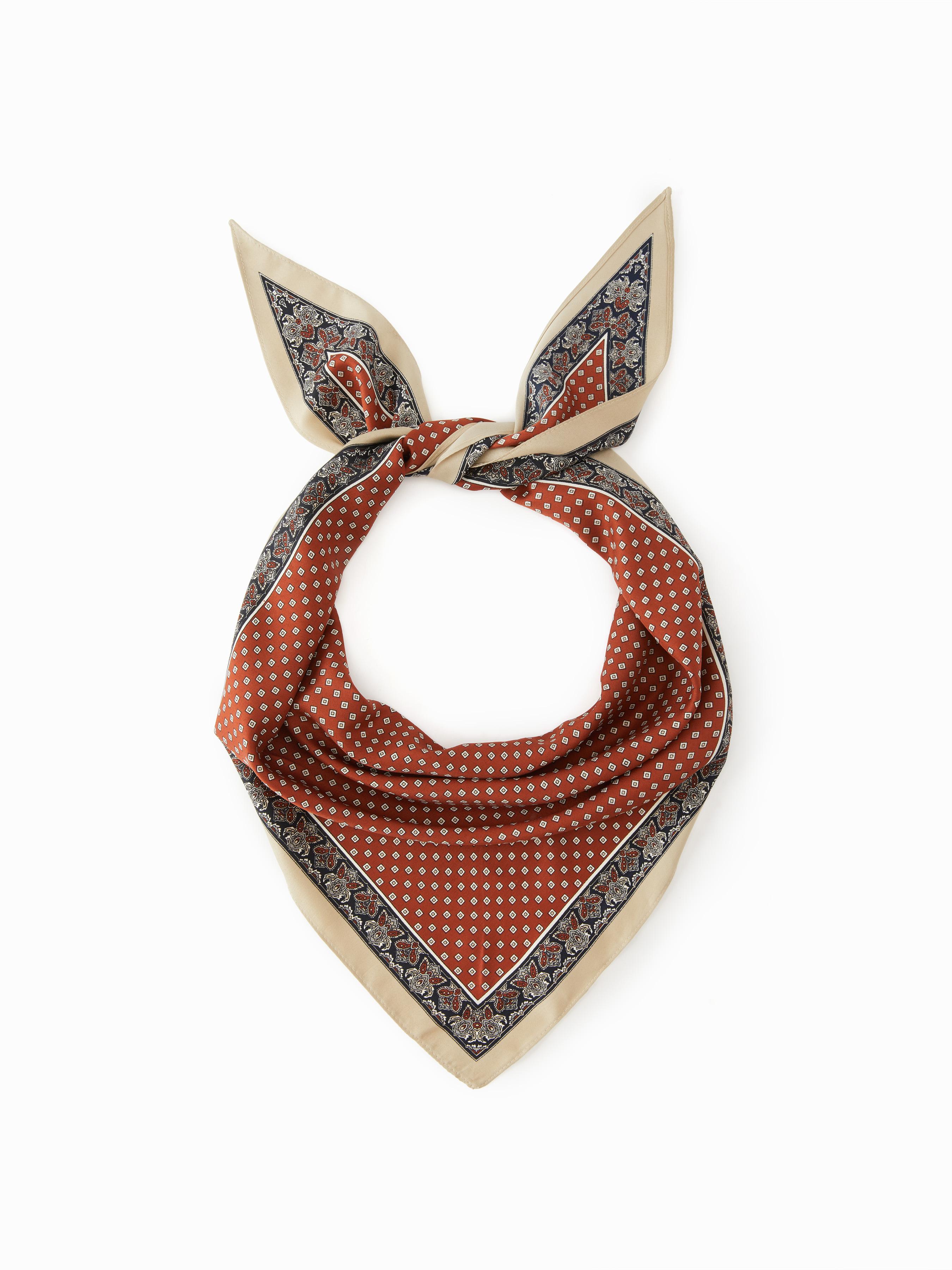 POLKA DOT FAUX SILK SCARF by CIDER