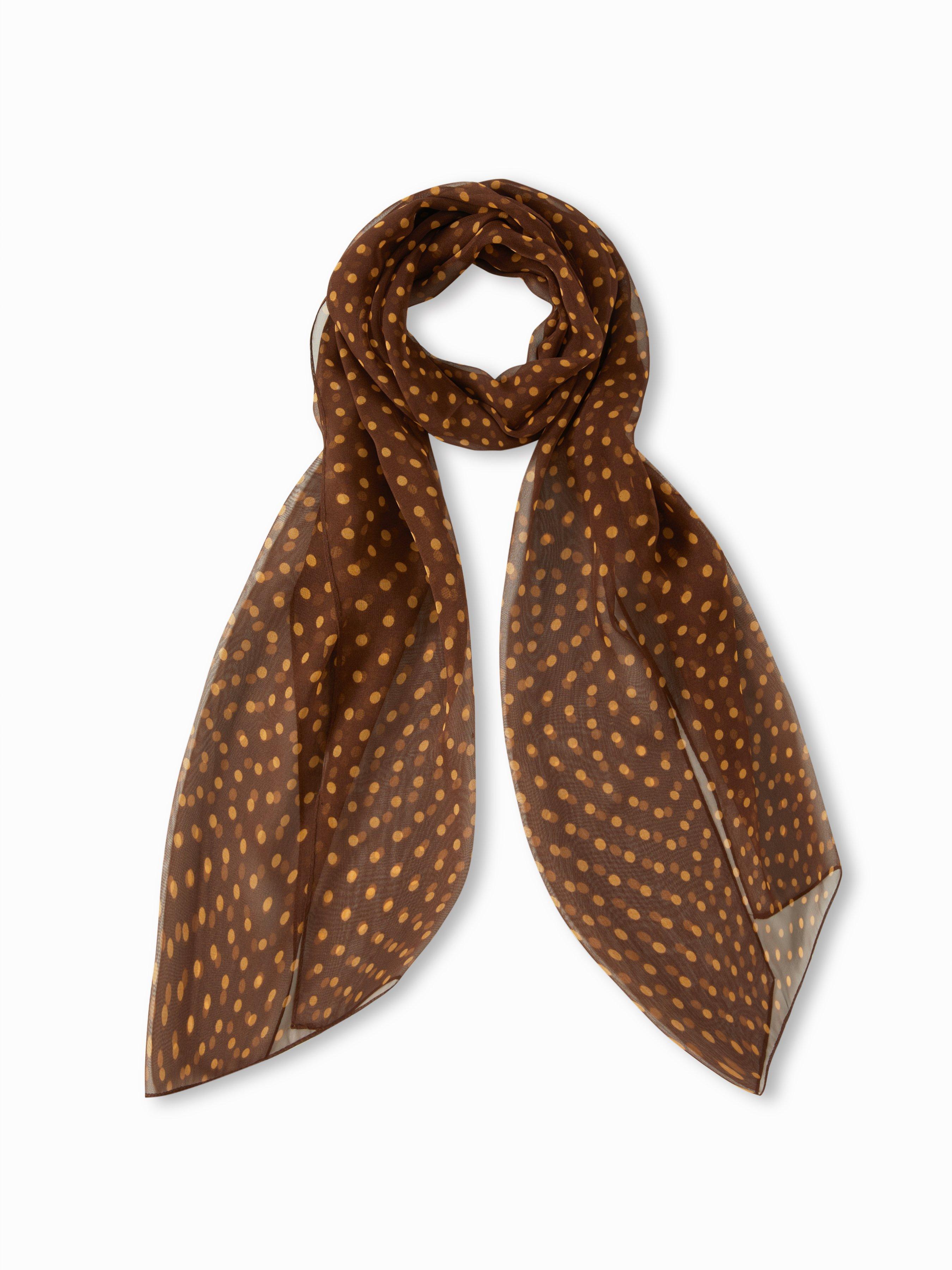POLKA DOT FAUX SILK SCARF by CIDER